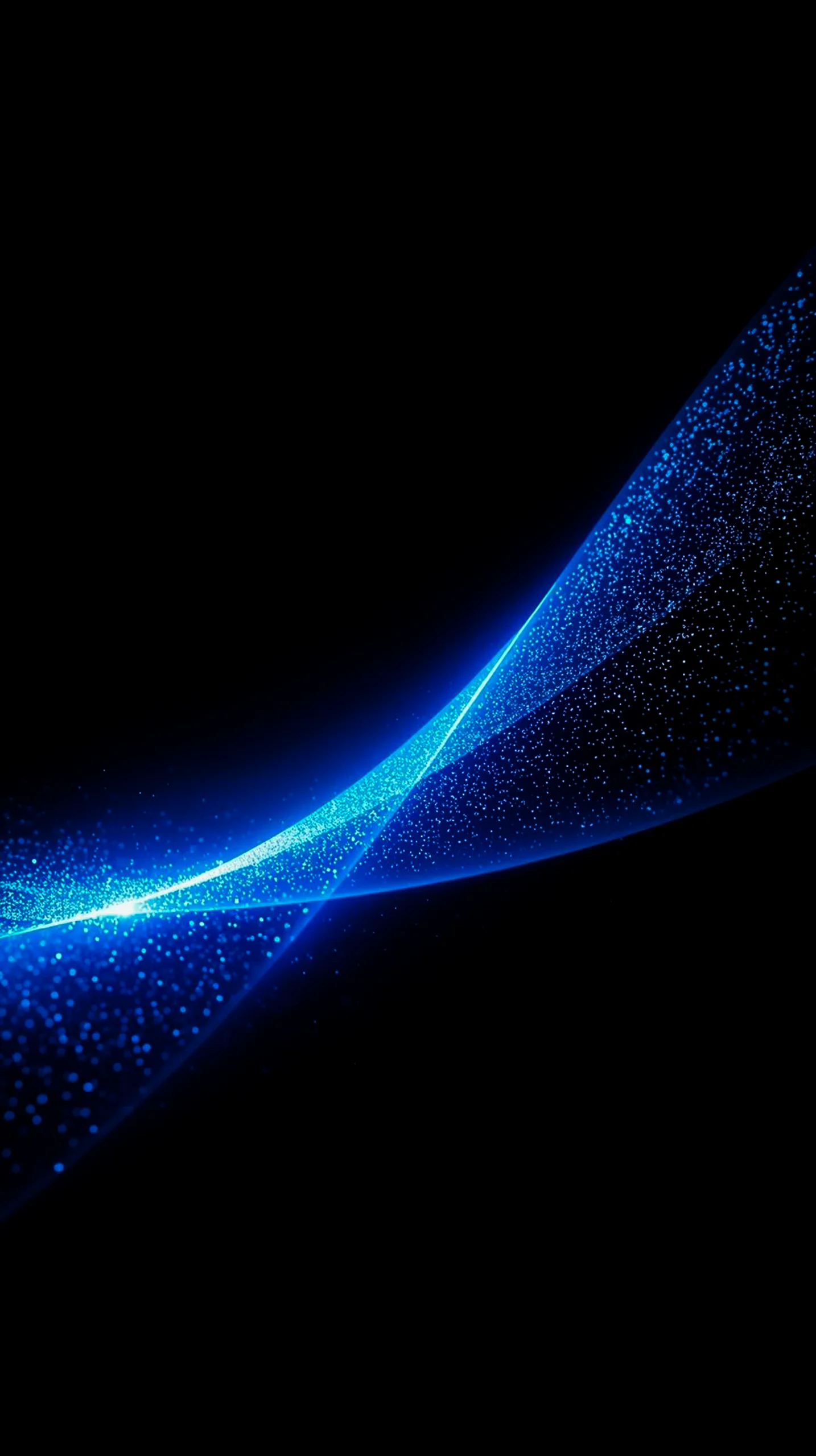 Blue neon wave amoled wallpaper 4k for mobile, ideal as iphone wallpaper 4k, 4k wallpaper for phone, and 4k backgrounds.