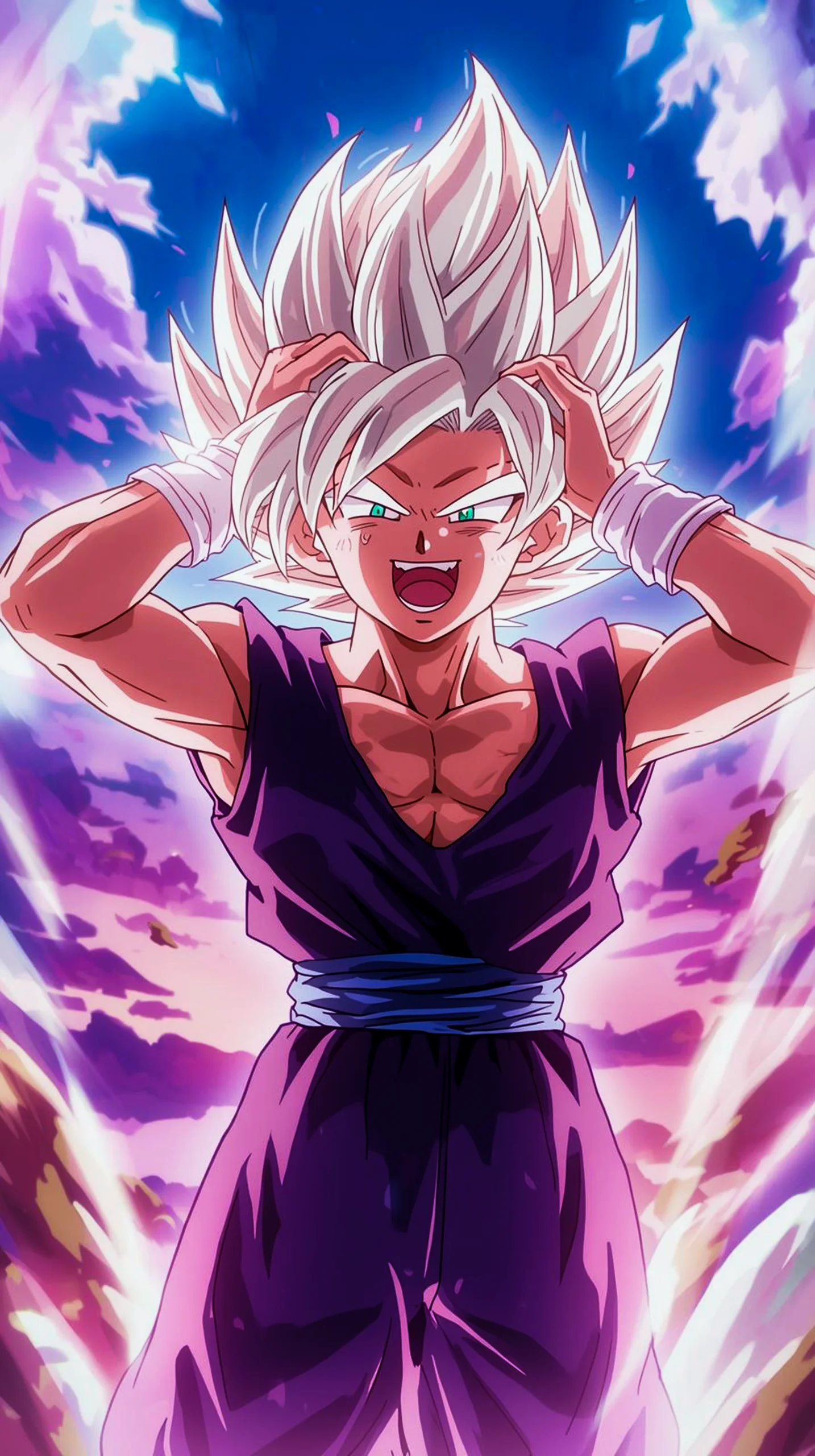 intense gohan beast anime wallpaper for iPhone 4K mobile