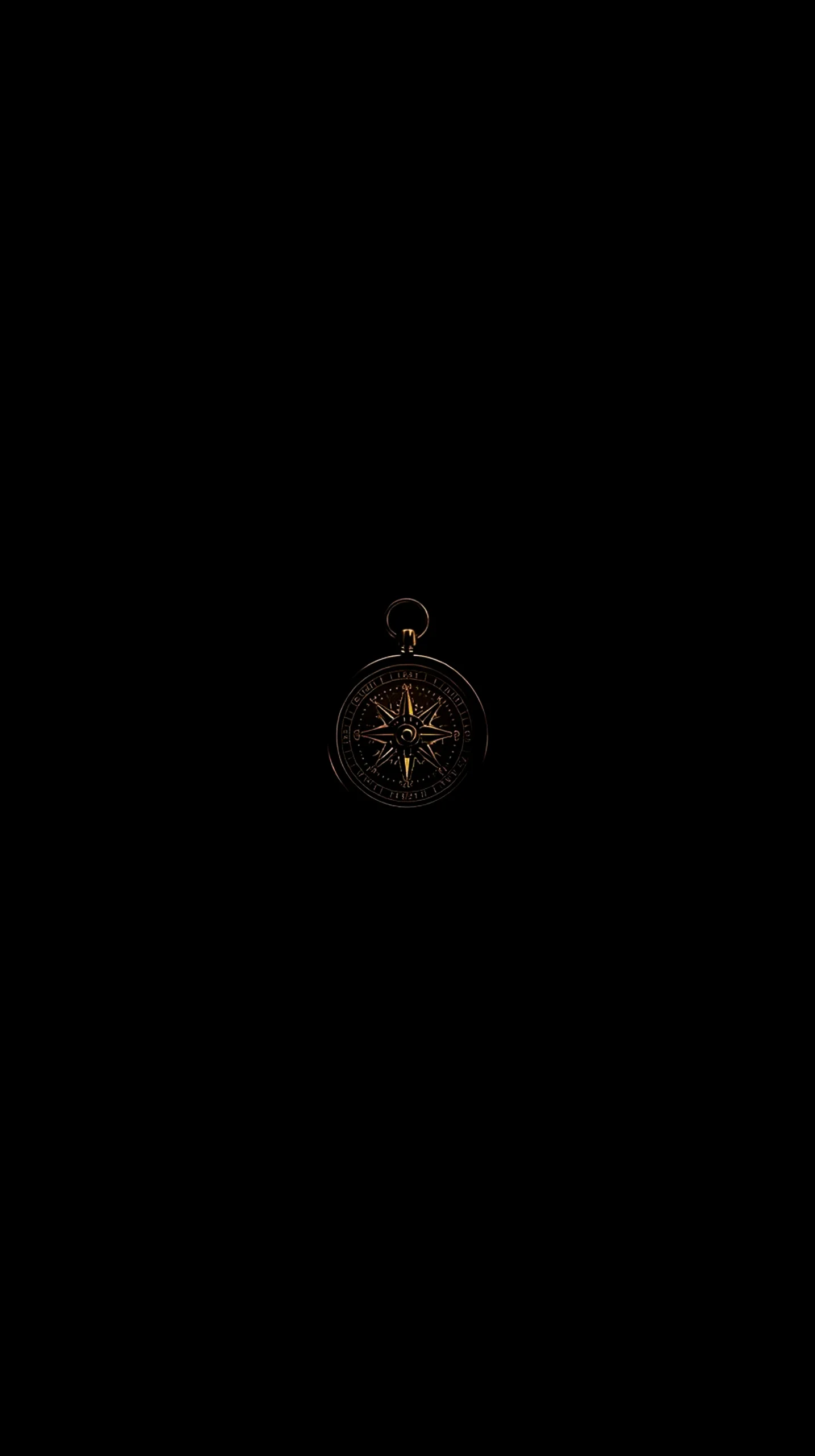 Golden compass AMOLED wallpaper 4K for mobile, iPhone wallpaper 4K, 4K wallpaper for mobile, wallpaper for phone, cute
