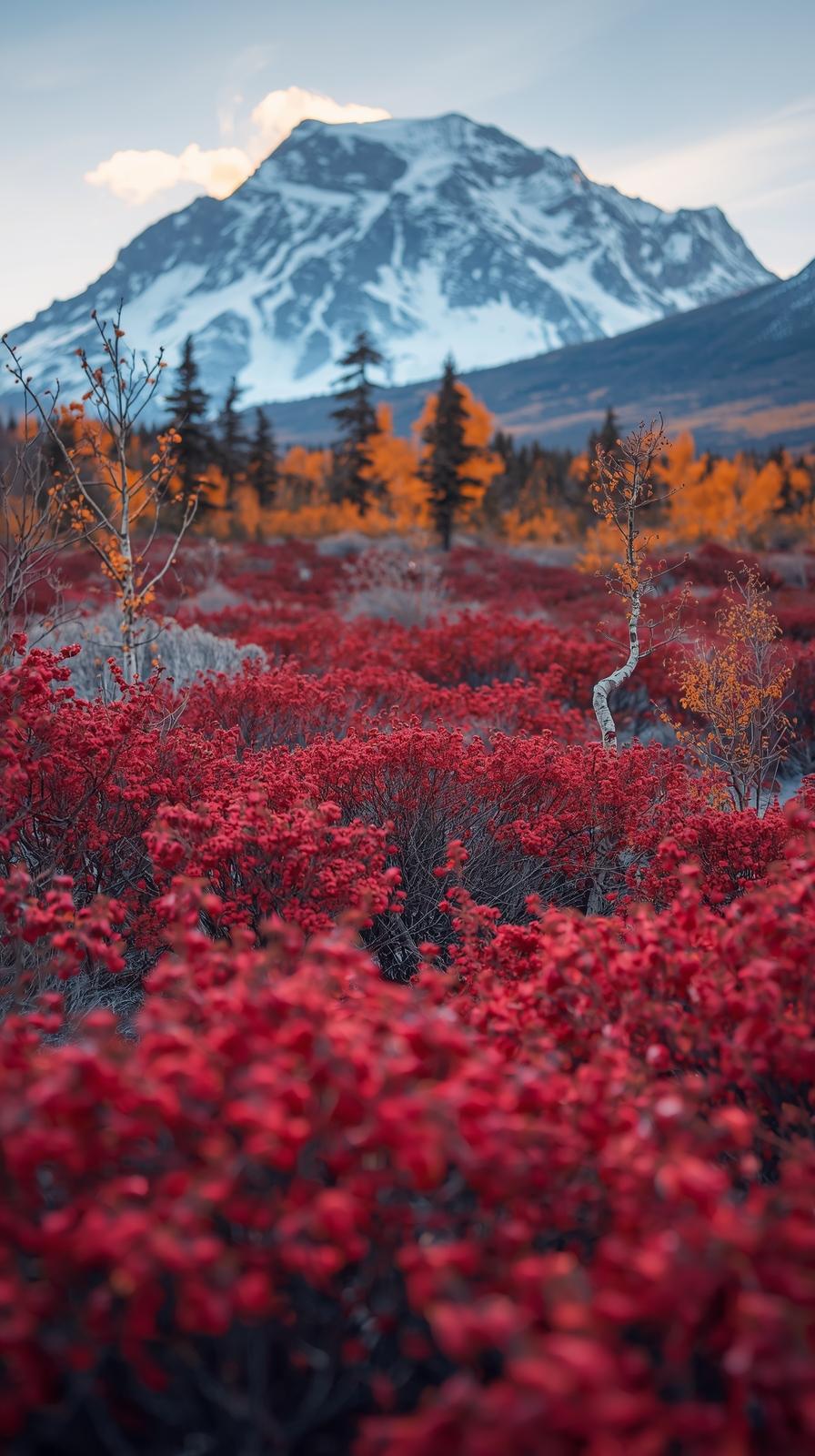 4k mobile wallpaper Alaskan Denali autumn tundra