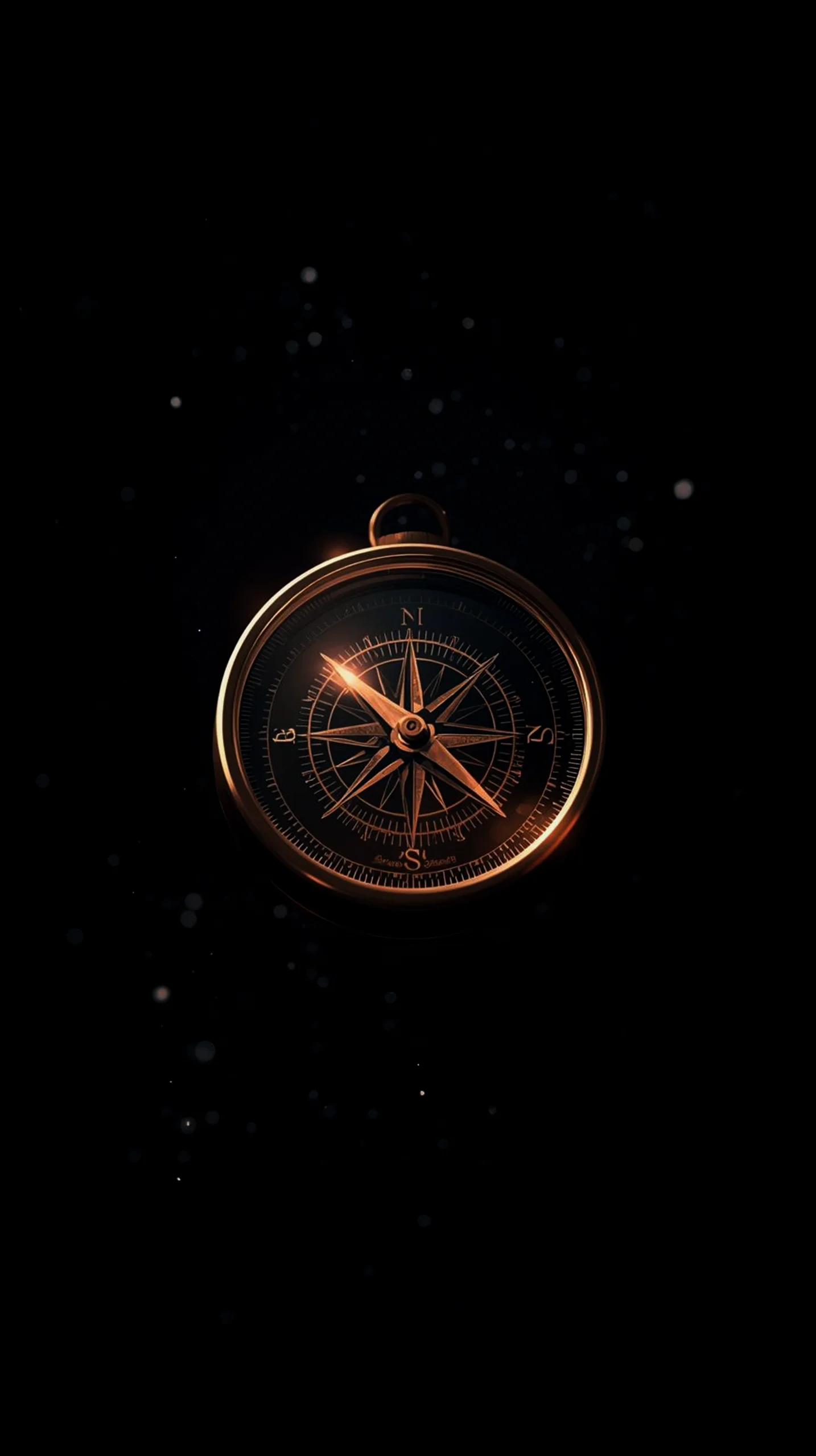 Vintage compass AMOLED wallpaper 4K for mobile, iPhone wallpaper 4K, 4K wallpaper for mobile, wallpaper for phone, cute
