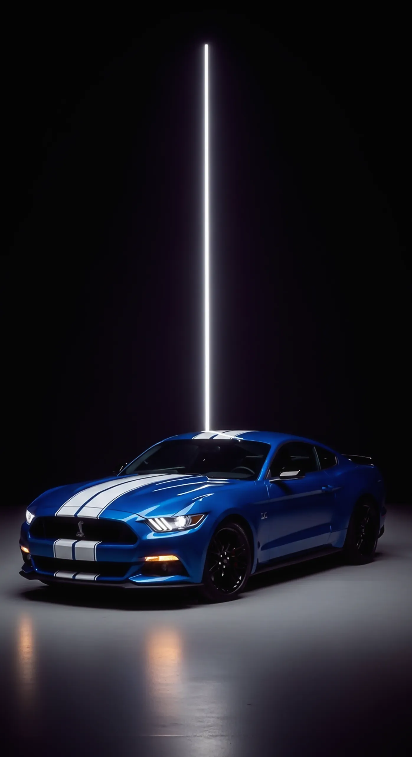 Blue Mustang car iPhone wallpaper, a striking car wallpaper 4k for mobile and car wallpaper4k for mobile. Perfect car