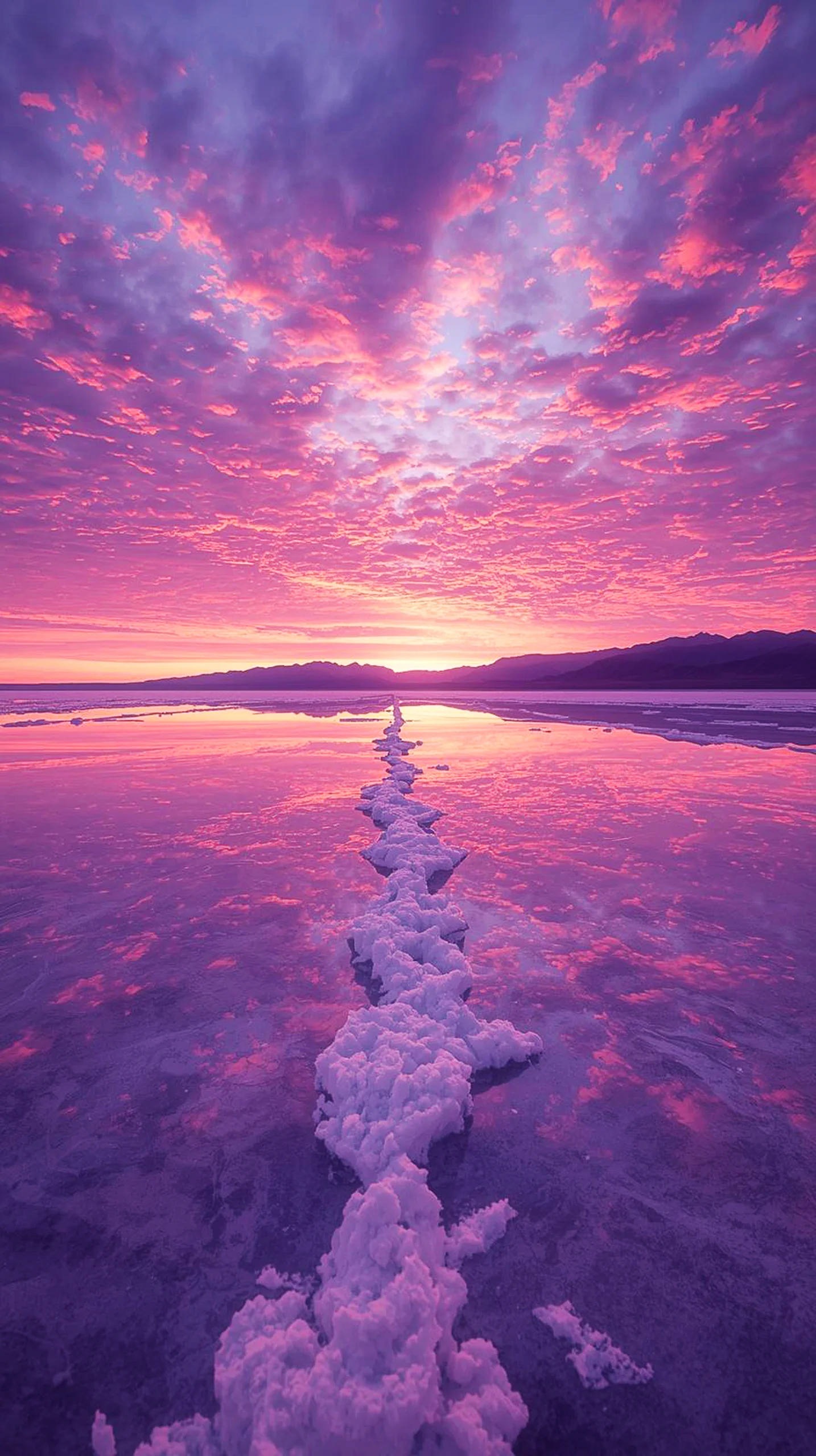Pink sunset iPhone wallpaper 4K, cute 4K wallpaper for iPhone, mobile 4K backgrounds, and iPhone background.