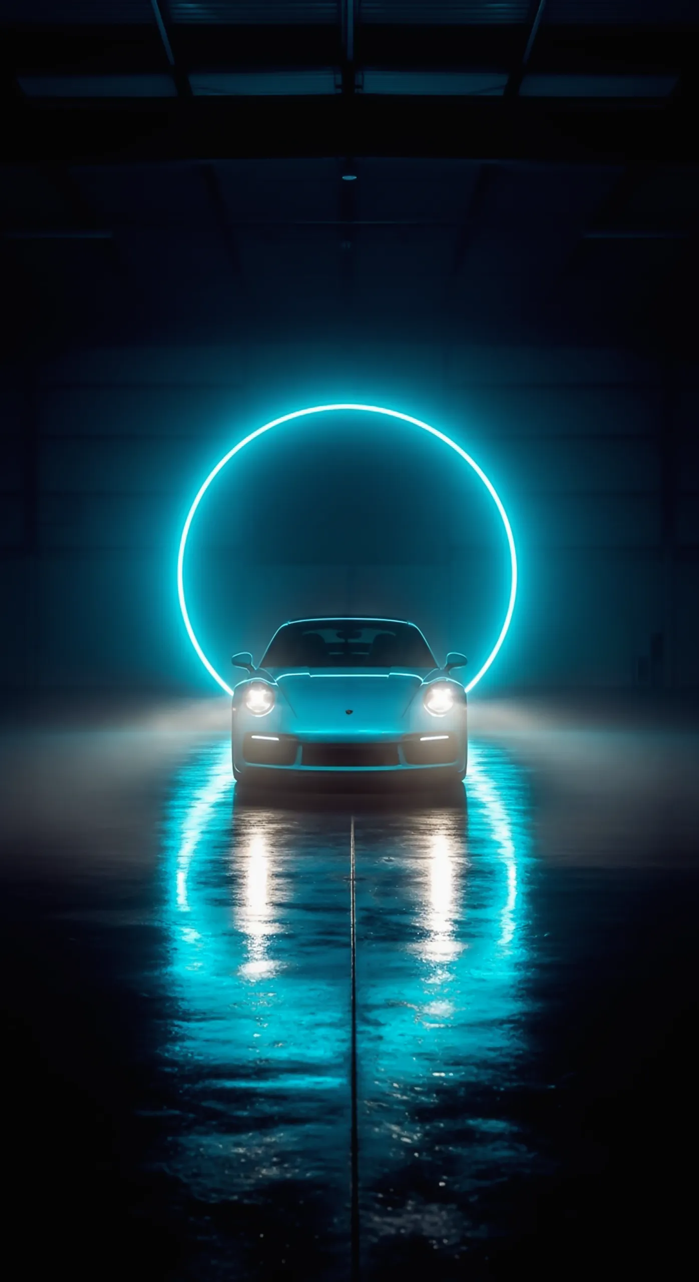 Neon blue sports car iphone wallpaper, ideal car wallpaper 4k for mobile. A striking car wallpaper4k for mobile.