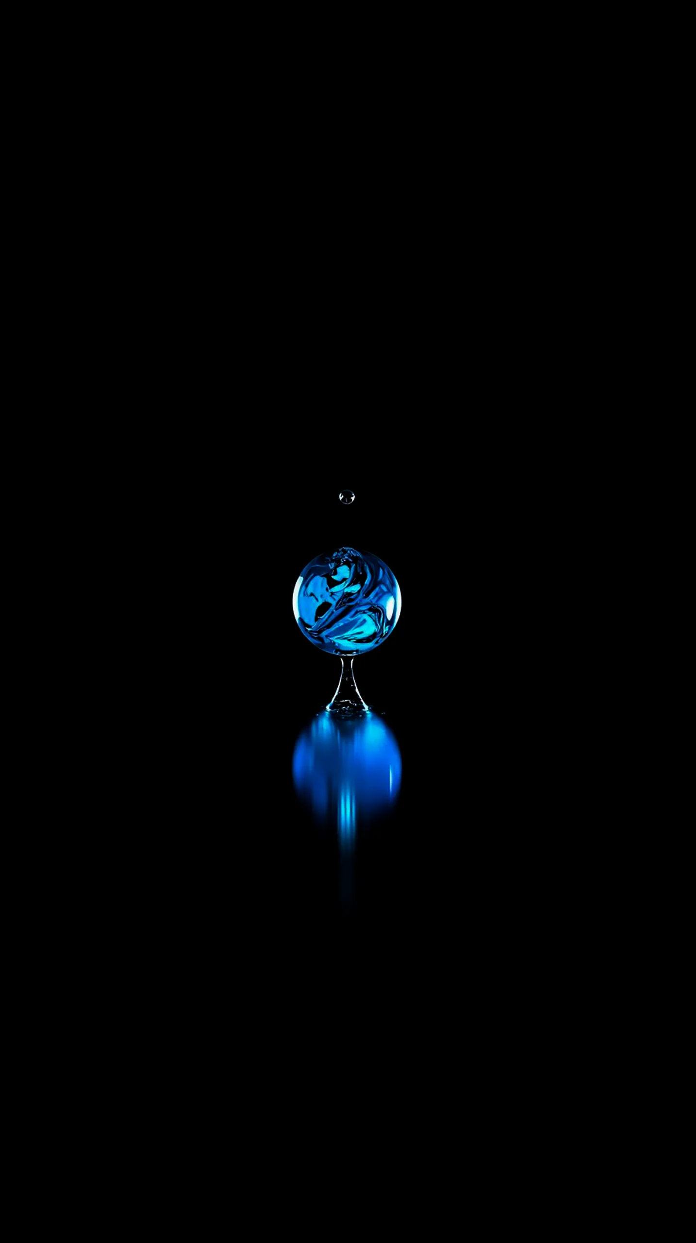 Blue swirl sphere amoled wallpaper 4k for mobile, iphone wallpaper 4k, 4k wallpaper for mobile, wallpaper for phone,