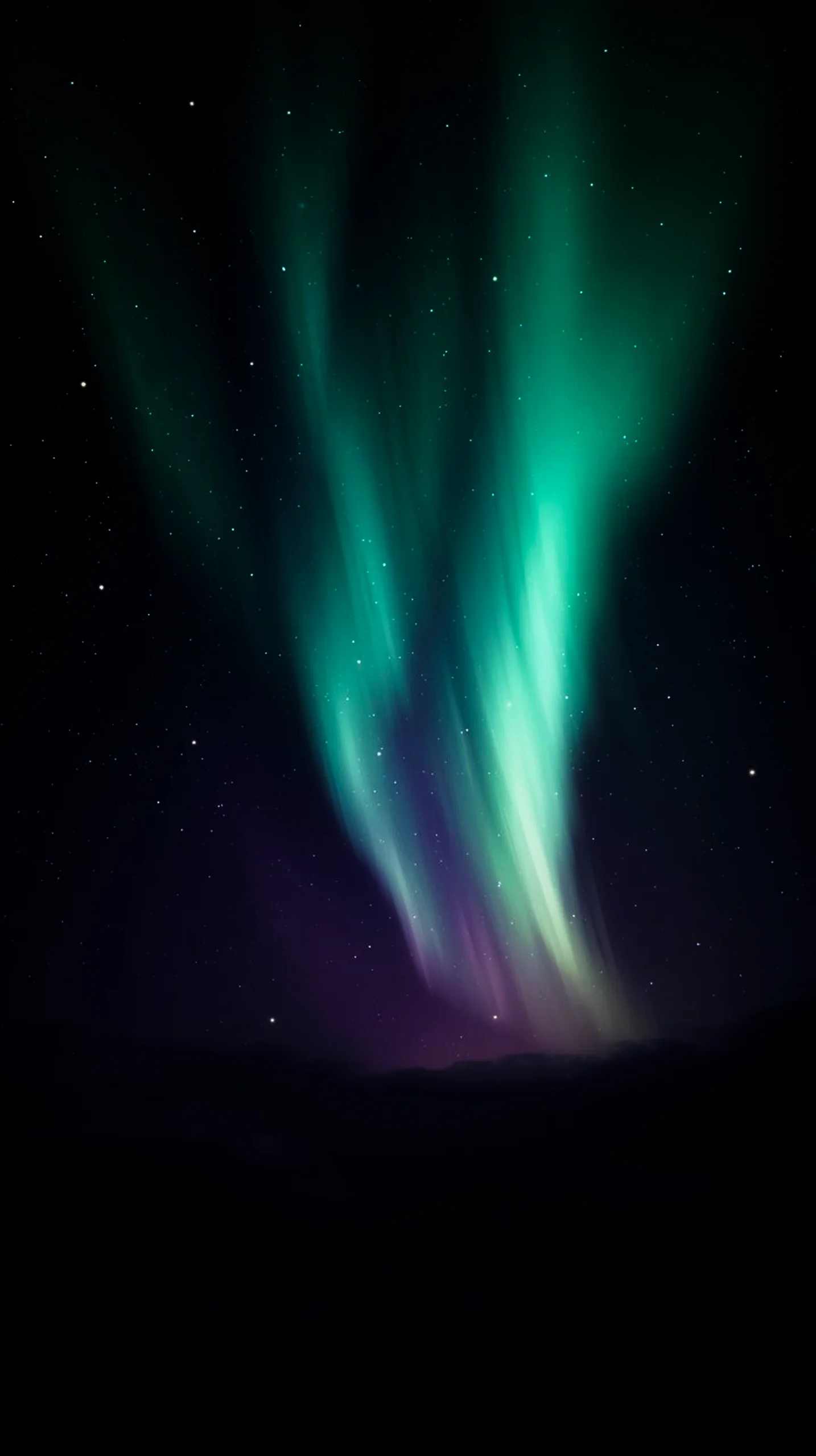 AMOLED wallpaper 4K for mobile featuring the Aurora Borealis, perfect for iPhone wallpaper 4K, 4K wallpaper for mobile,