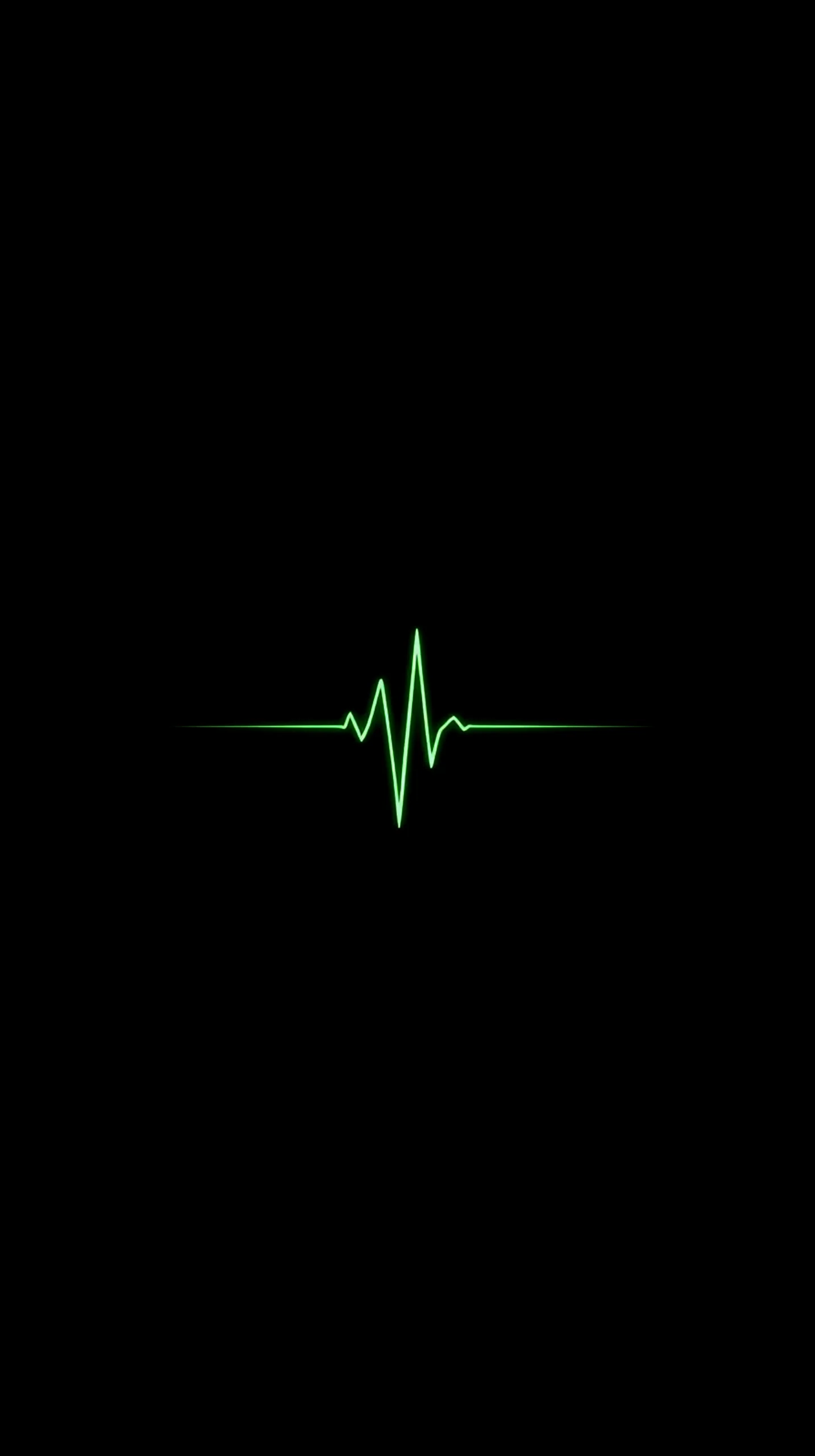 Green EKG heartbeat amoled wallpaper 4k for mobile iphone wallpaper 4k 4k wallpaper for mobile wallpaper for phone