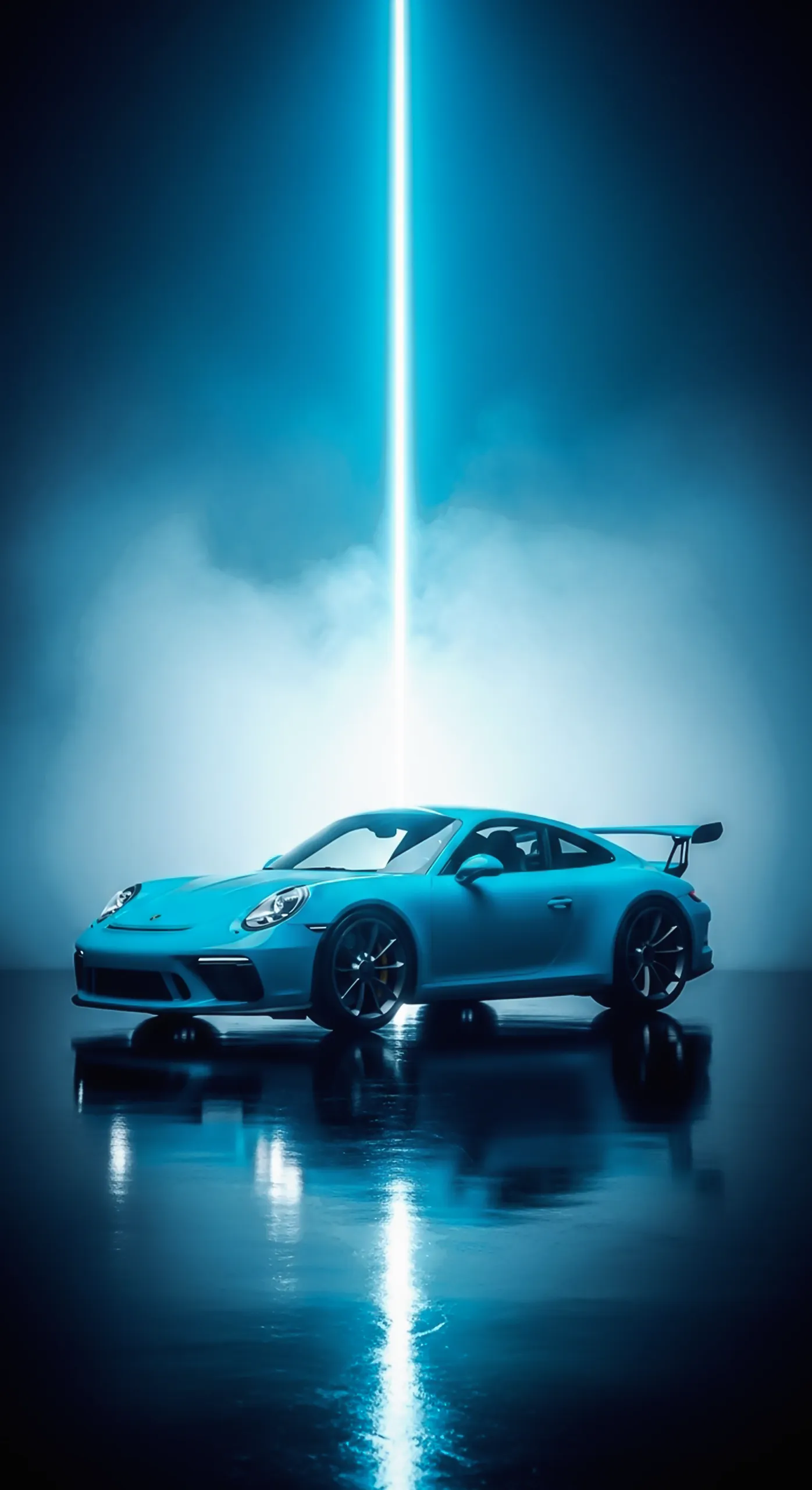 Blue Porsche 911 GT3 RS car iphone wallpaper | car wallpaper 4k for mobile