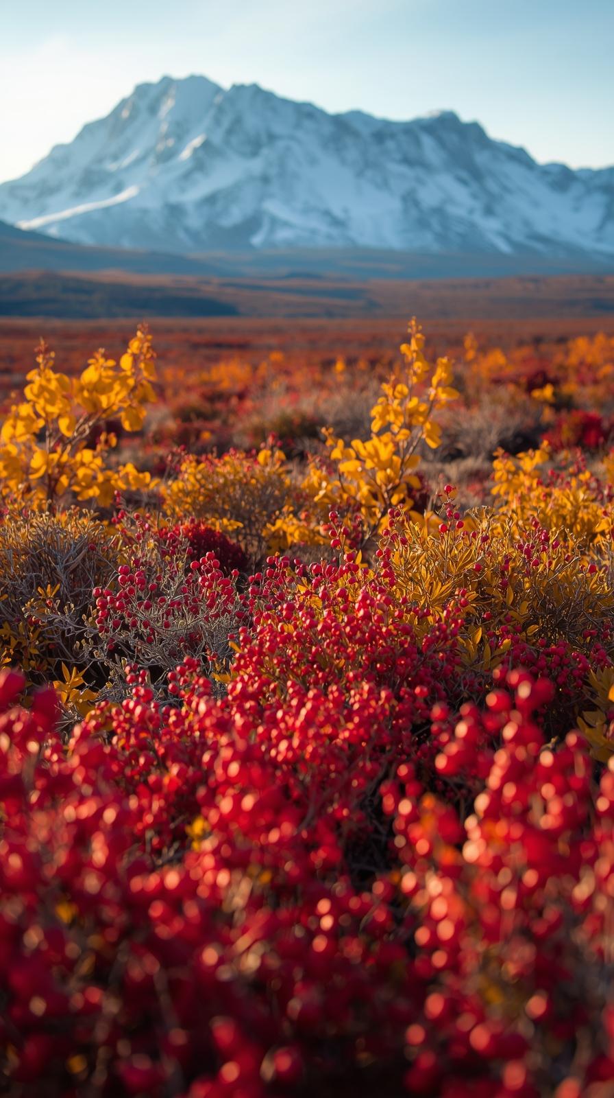 4k mobile wallpaper Alaskan Denali autumn tundra