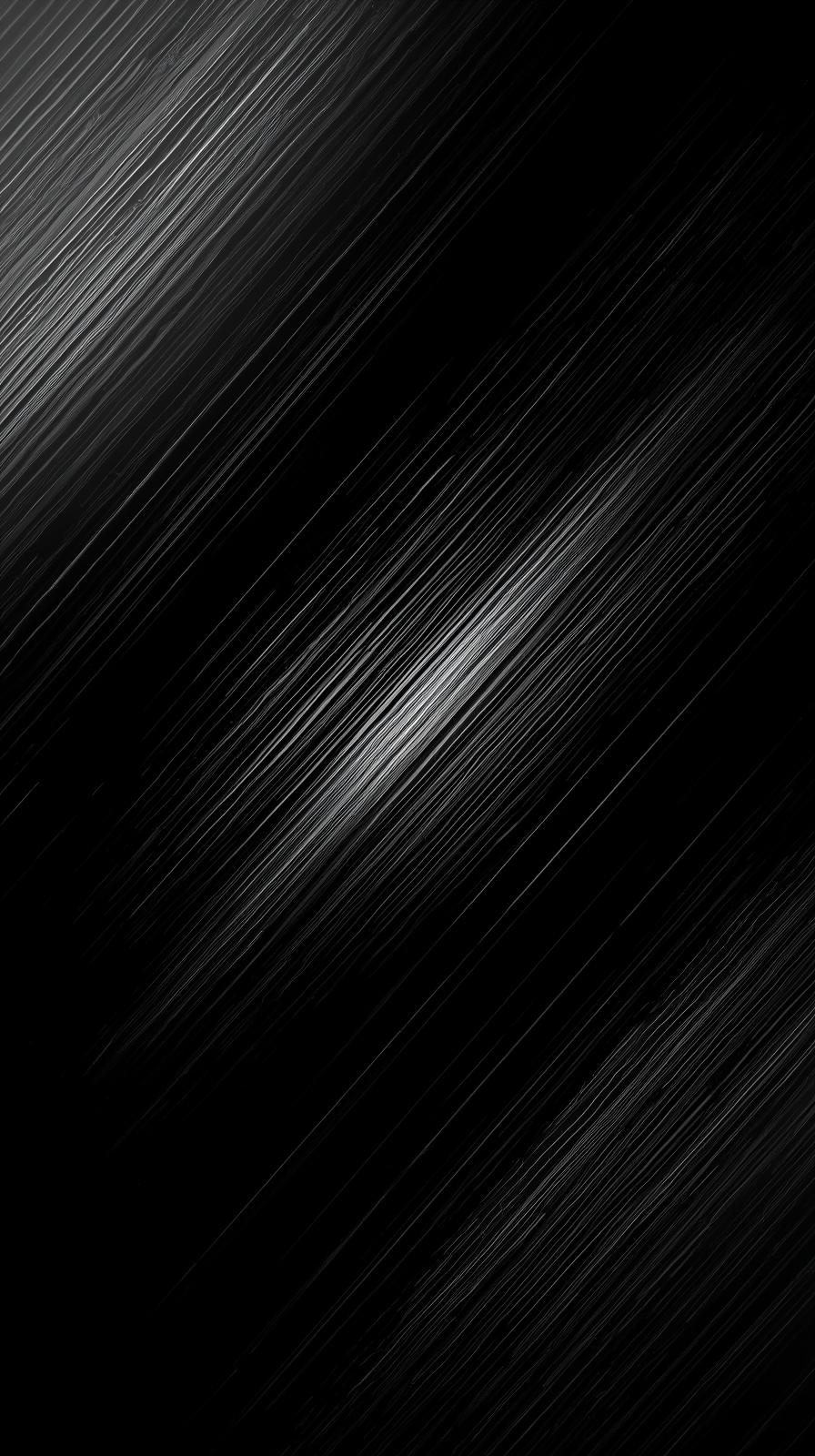 iphone wallpaper 4k Sleek Black Metallic Brush Strokes Abstract Texture Glossy Silver Highlights Deep Dark Gradient Minimalist Elegant Background