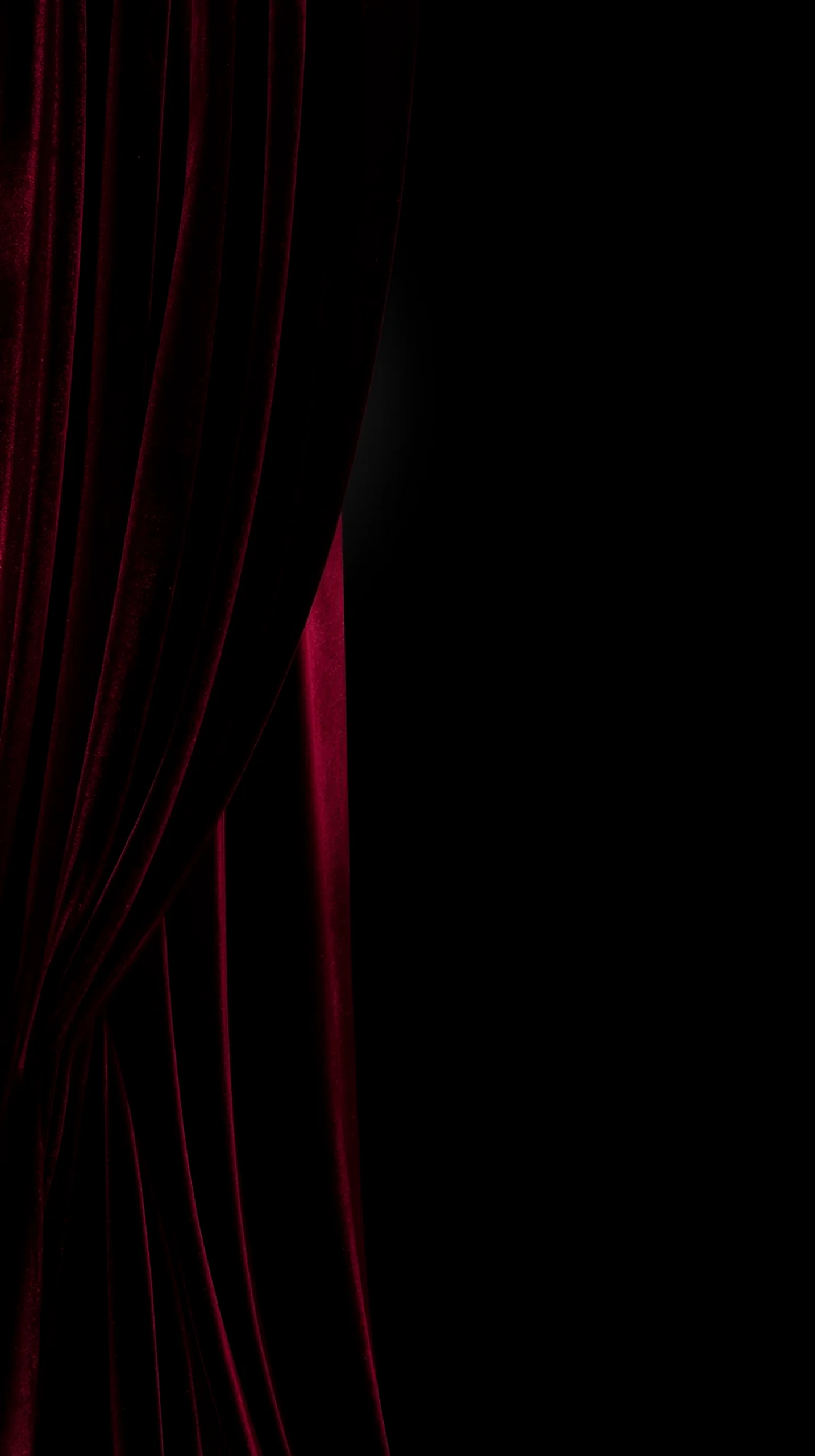 Red curtain AMOLED wallpaper 4k for mobile, iphone wallpaper 4k, 4k wallpaper for phone, cute 4k backgrounds.