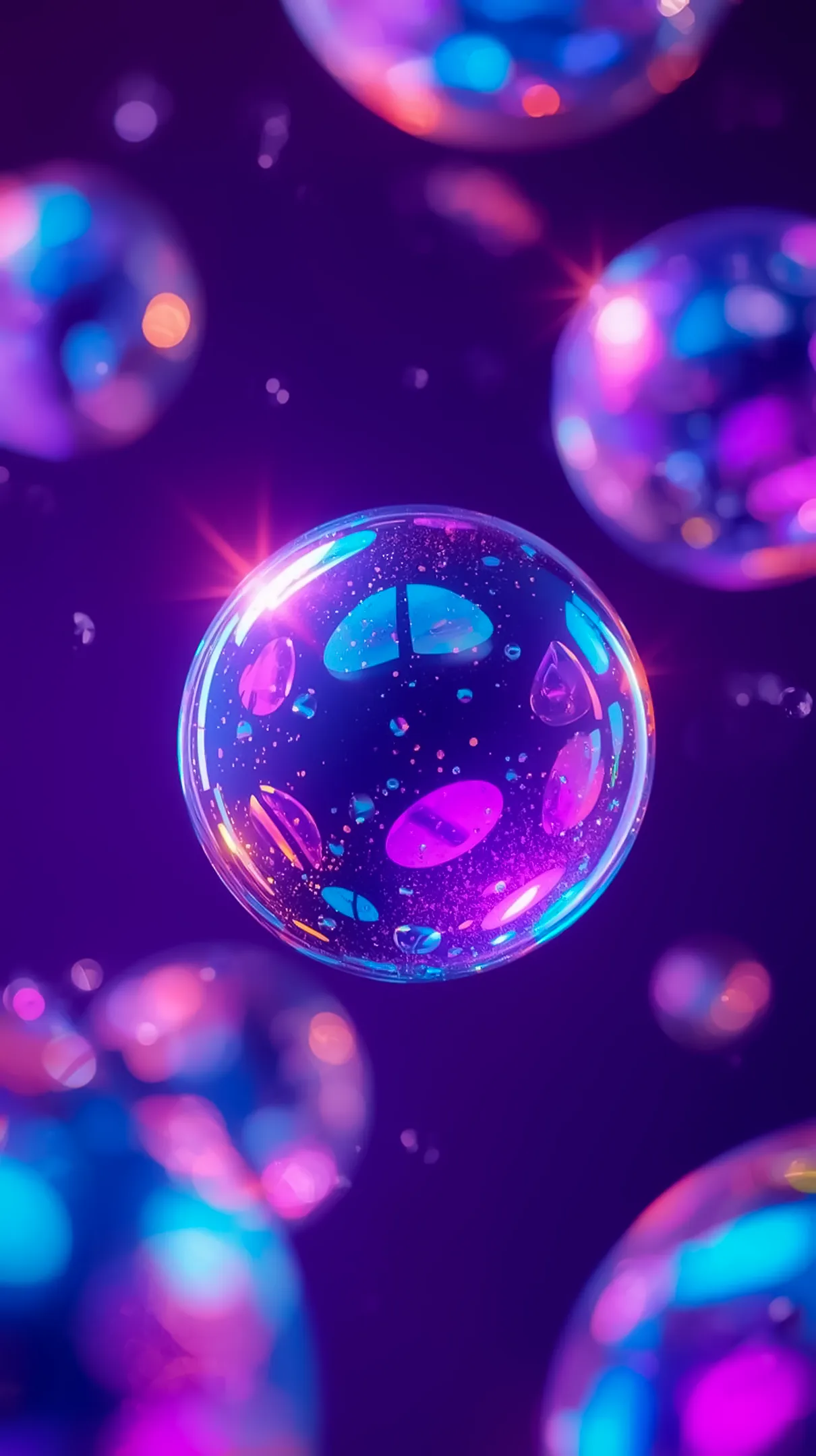 Neon bubbles amoled wallpaper 4k for mobile, iphone wallpaper 4k, 4k wallpaper for phone, cute 4k backgrounds.