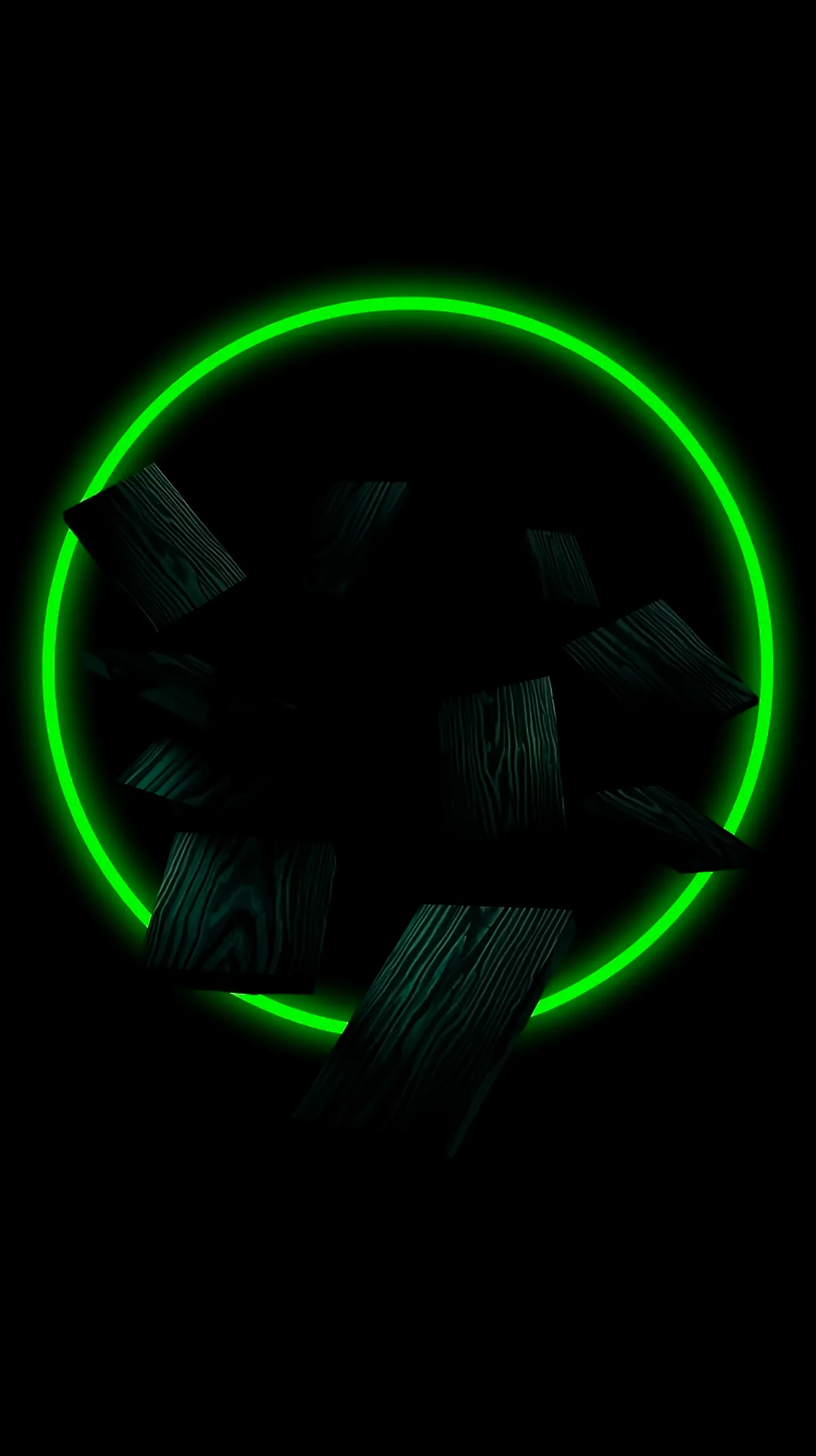 Neon green circle abstract AMOLED wallpaper 4k for mobile, iPhone wallpaper 4k, 4k backgrounds, and iphone background.