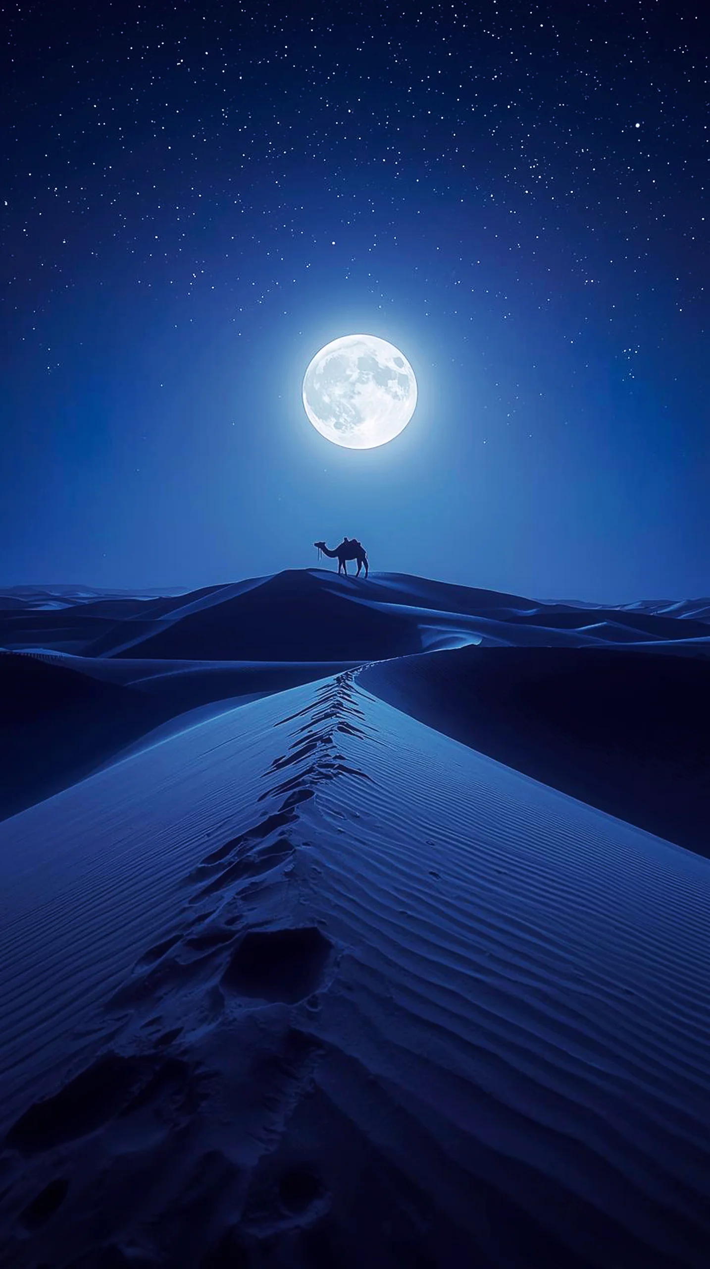 Camel in desert at night iPhone wallpaper 4k, cute 4k wallpaper for iPhone, 4k backgrounds iphone 4k, wallpaper for