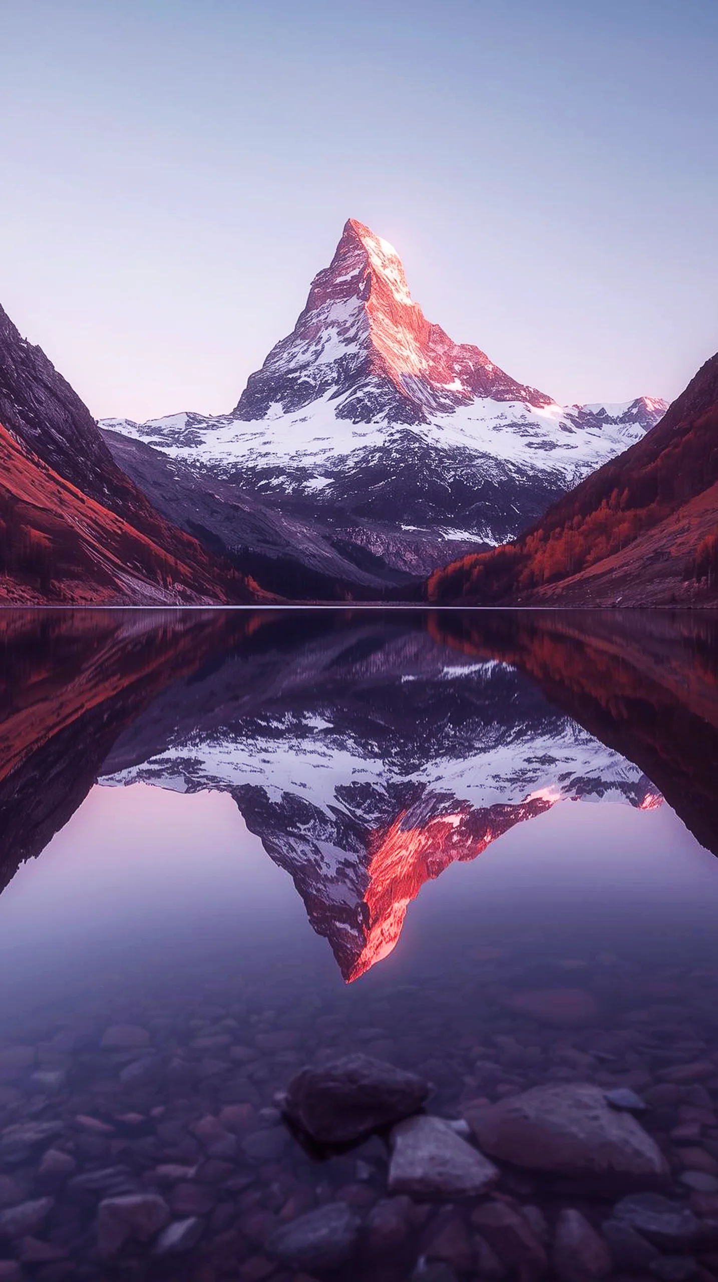Matterhorn mountain reflection iphone wallpaper 4k and 4k backgrounds iphone for mobile wallpaper for phone