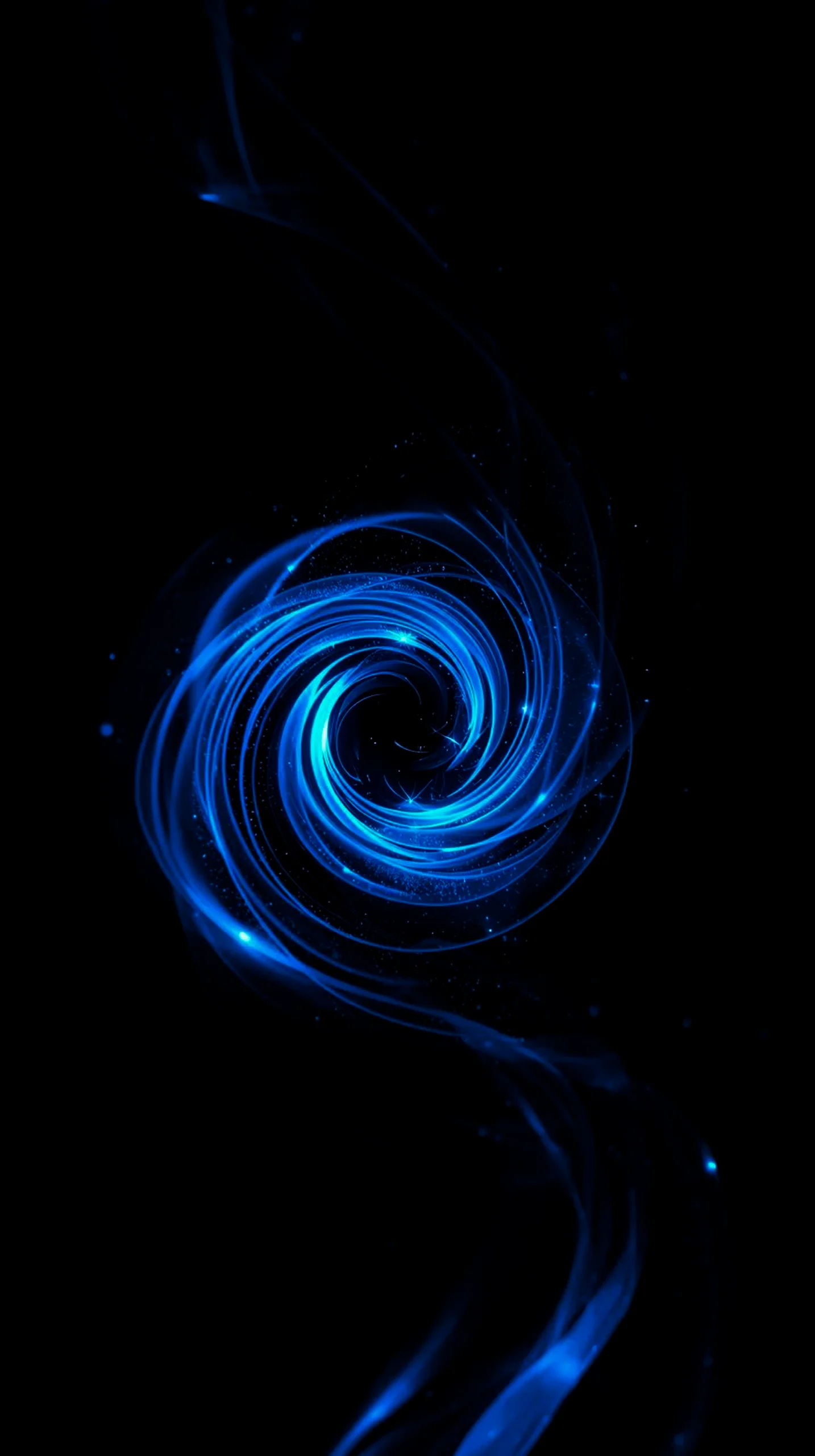 Blue swirl AMOLED wallpaper 4K for mobile, iPhone wallpaper 4K, 4K wallpaper for mobile, wallpaper for phone, cute 4K