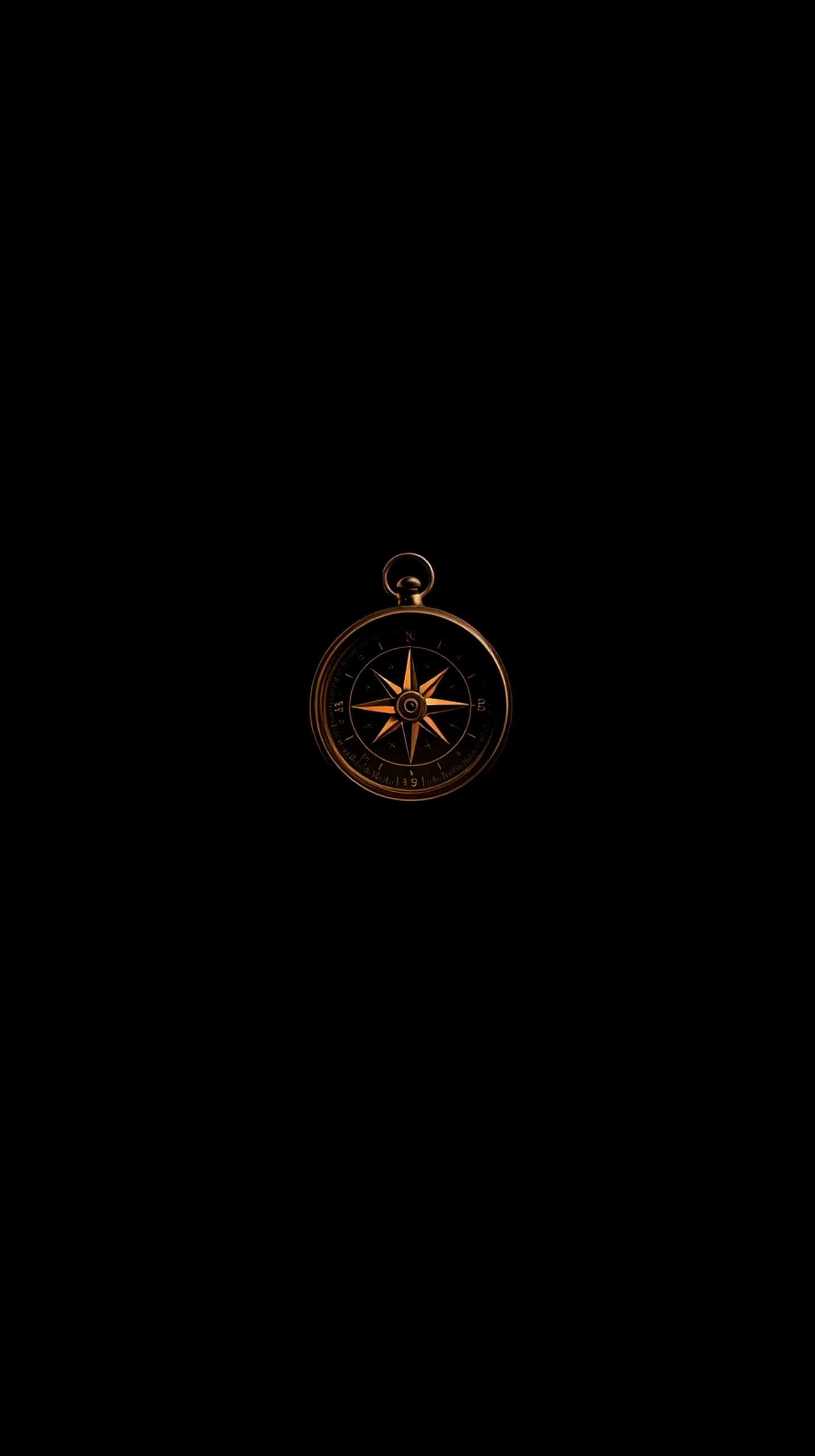 Minimalist compass AMOLED wallpaper 4k for mobile, iphone wallpaper 4k, 4k wallpaper for phone and 4k backgrounds.