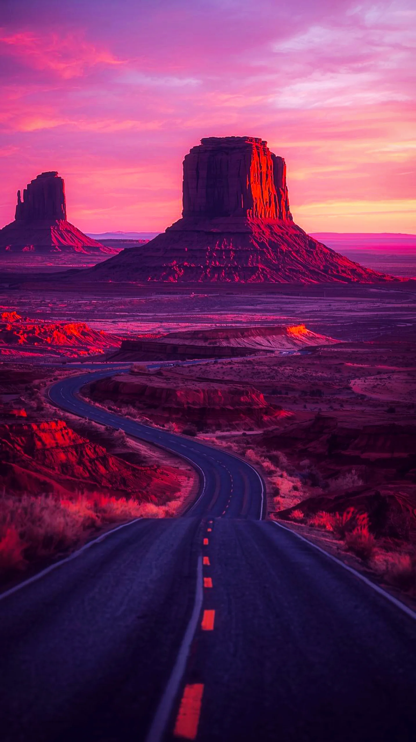 Monument Valley road iphone wallpaper 4k, 4k wallpaper for mobile, wallpaper for phone, cute 4k wallpaper for iphone.