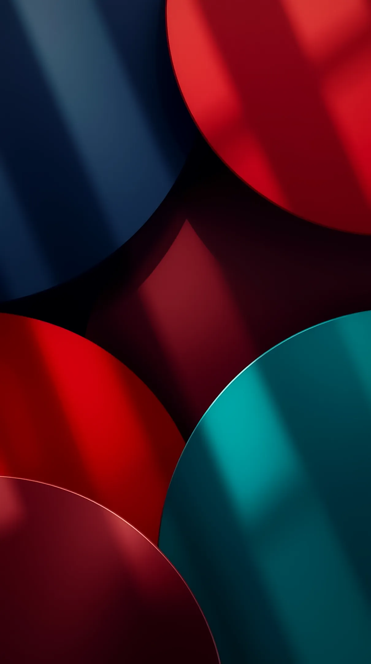 Abstract red and blue circles, amoled wallpaper 4k for mobile, iphone wallpaper 4k, 4k wallpaper for mobile, wallpaper