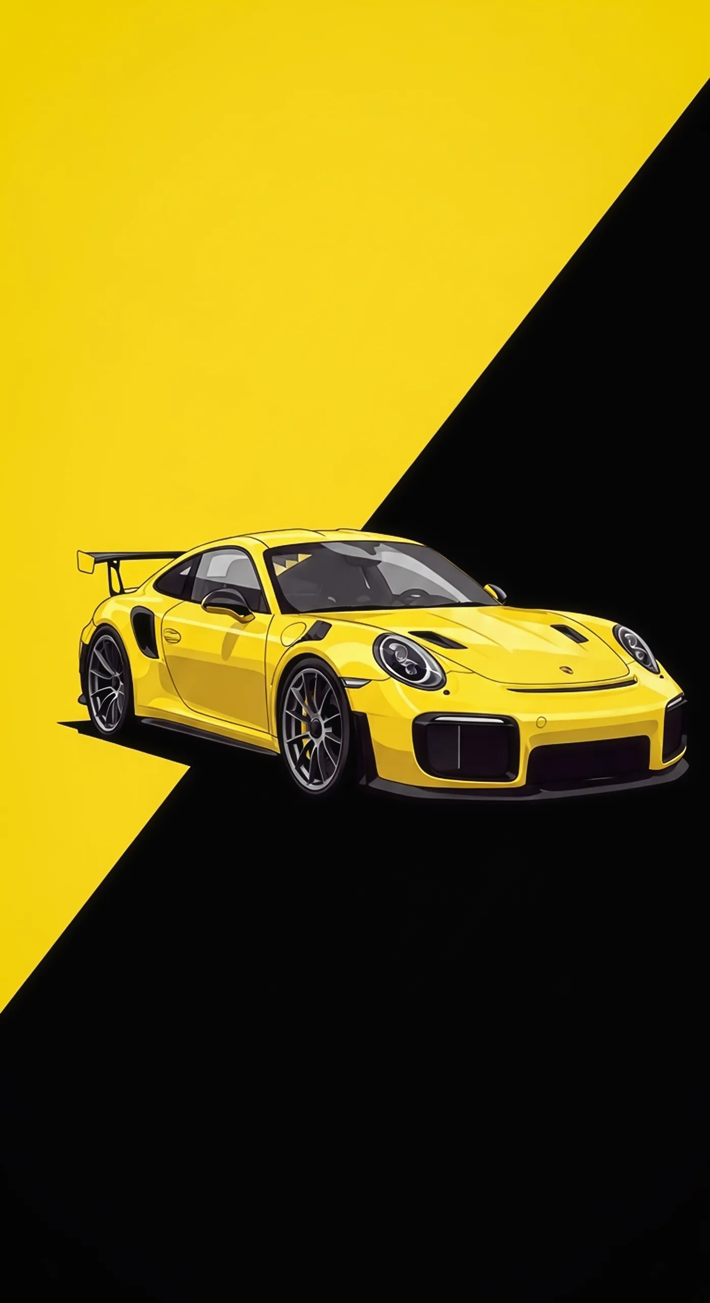 Yellow Porsche Sports Car iPhone Wallpaper - Car Wallpaper 4k for Mobile and Car Wallpaper4k for Mobile