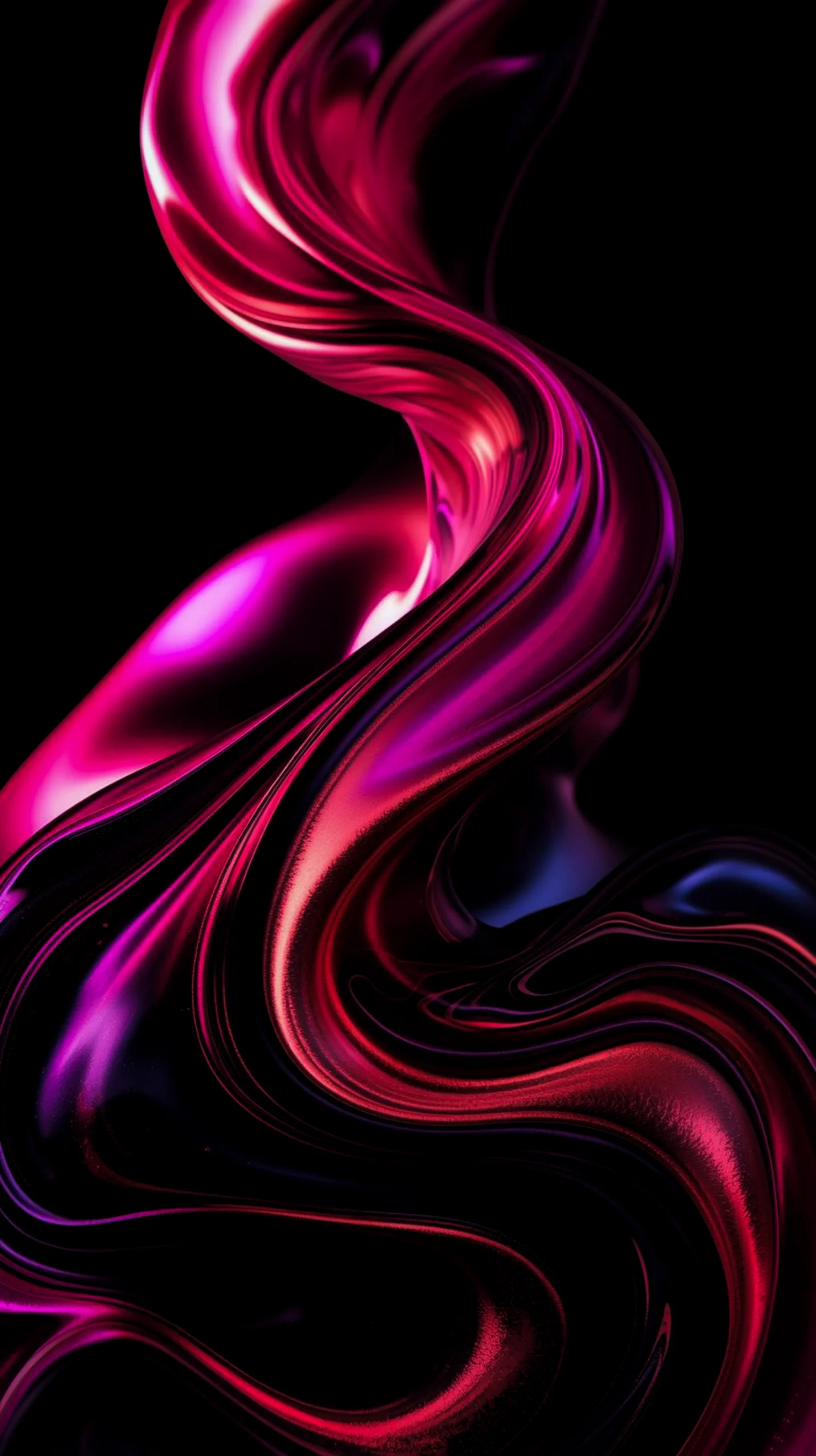 Pink liquid flow amoled wallpaper 4k for mobile, iphone wallpaper 4k, 4k wallpaper for phone, cute 4k backgrounds.