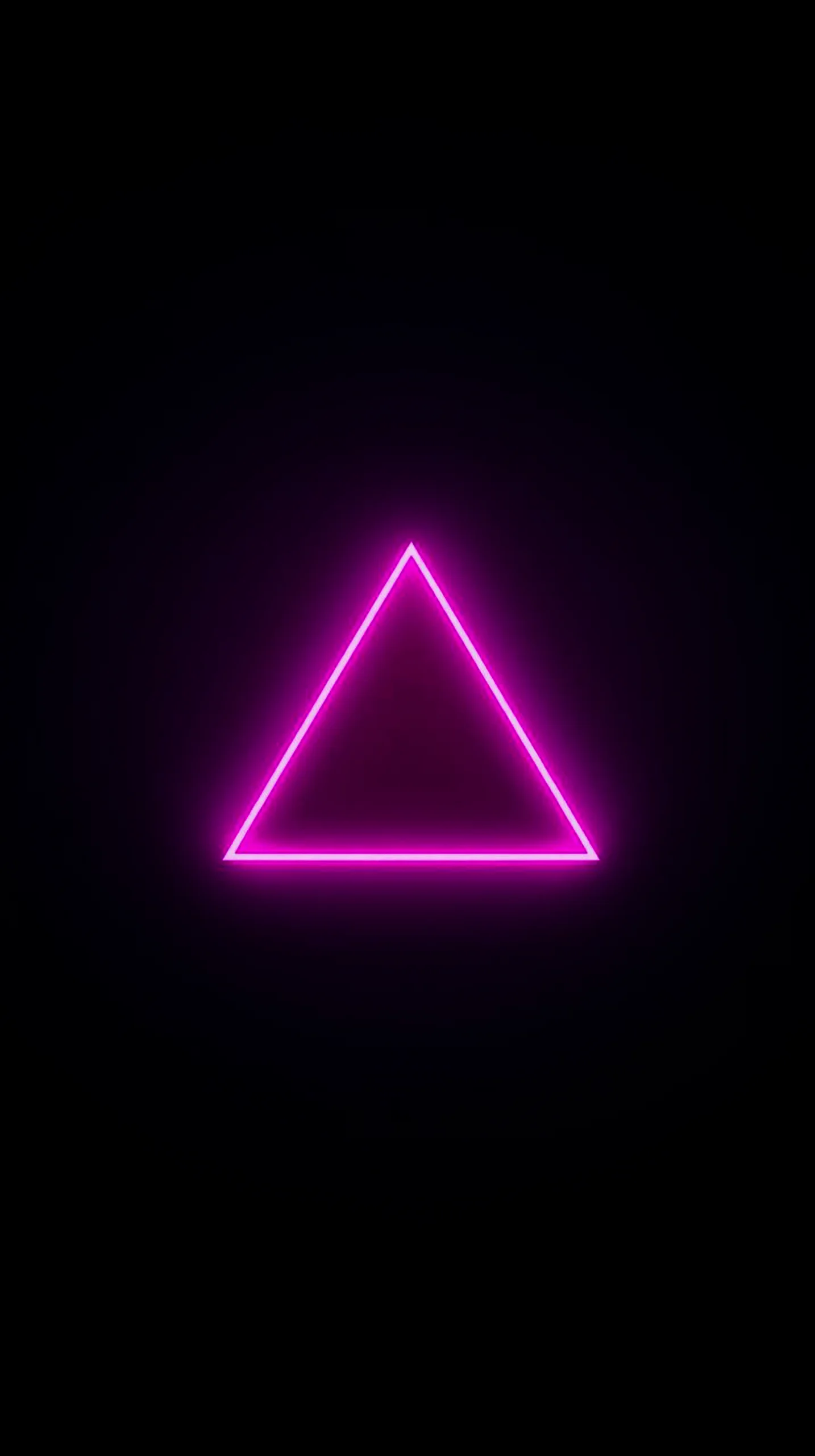 Neon pink triangle amoled wallpaper 4k for mobile, iphone wallpaper 4k, 4k wallpaper for phone, cute 4k backgrounds.