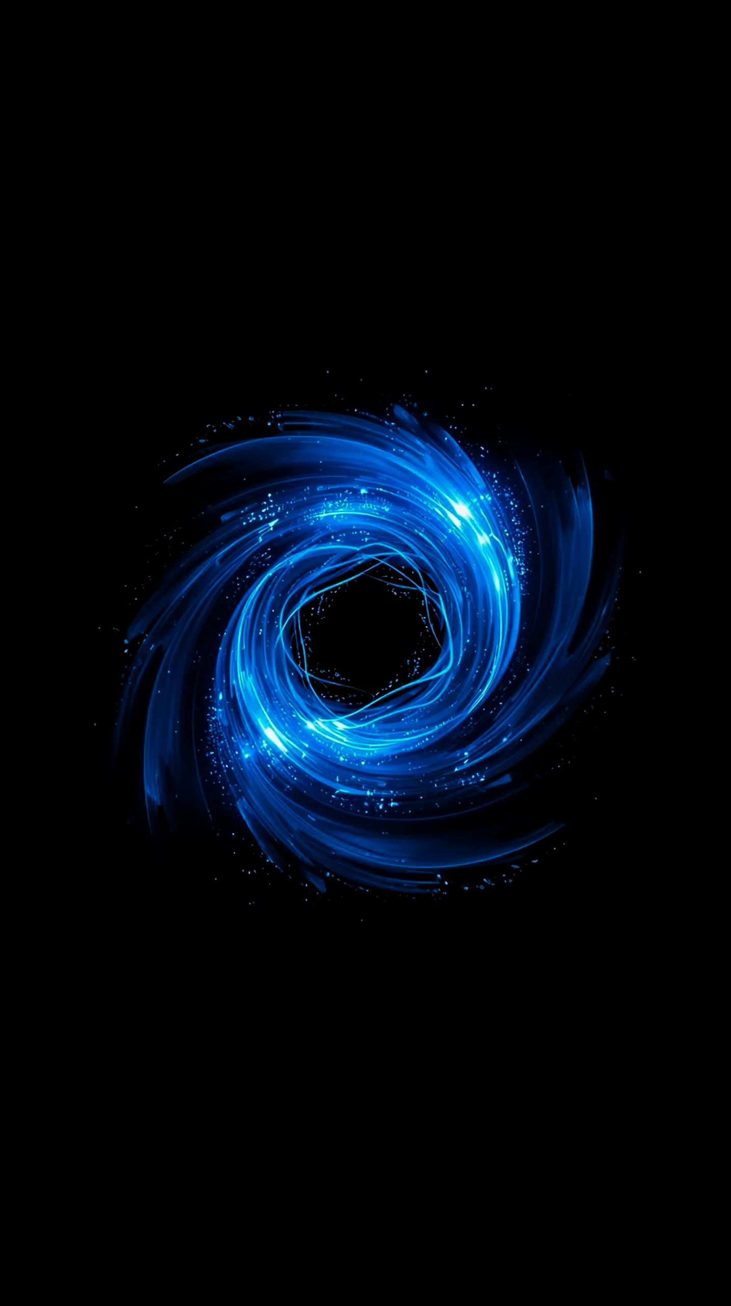 Vibrant blue swirl AMOLED wallpaper 4K for mobile, iPhone wallpaper 4K, 4K wallpaper for mobile, wallpaper for phone,