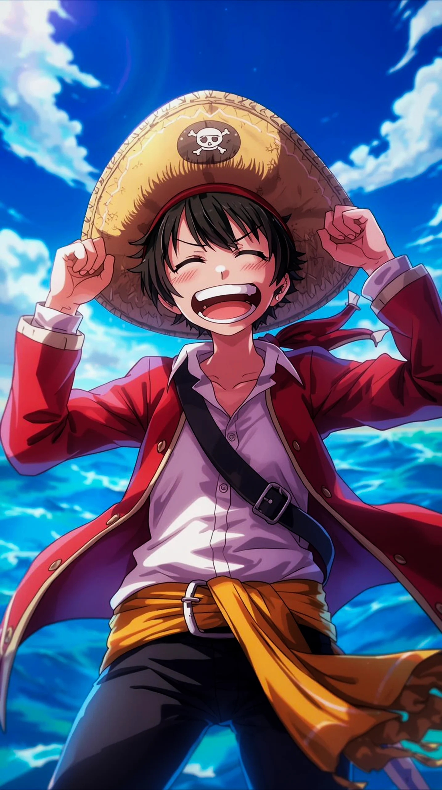 Luffy anime phone wallpaper 4k for mobile, best iphone wallpaper 4k, cool wallpapers for phone, aesthetic anime