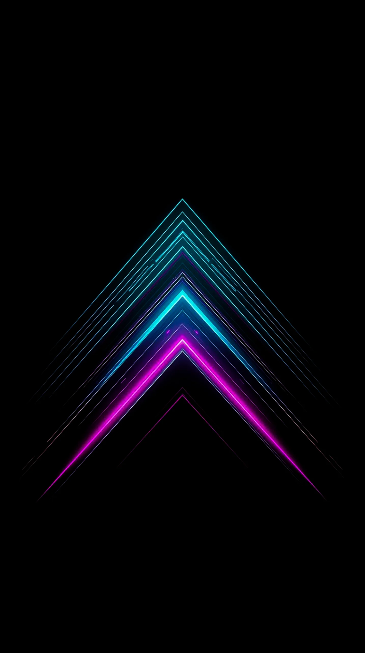 Neon arrows AMOLED wallpaper 4K for mobile, iPhone wallpaper 4K, 4K wallpaper for mobile, wallpaper for phone, cute 4K
