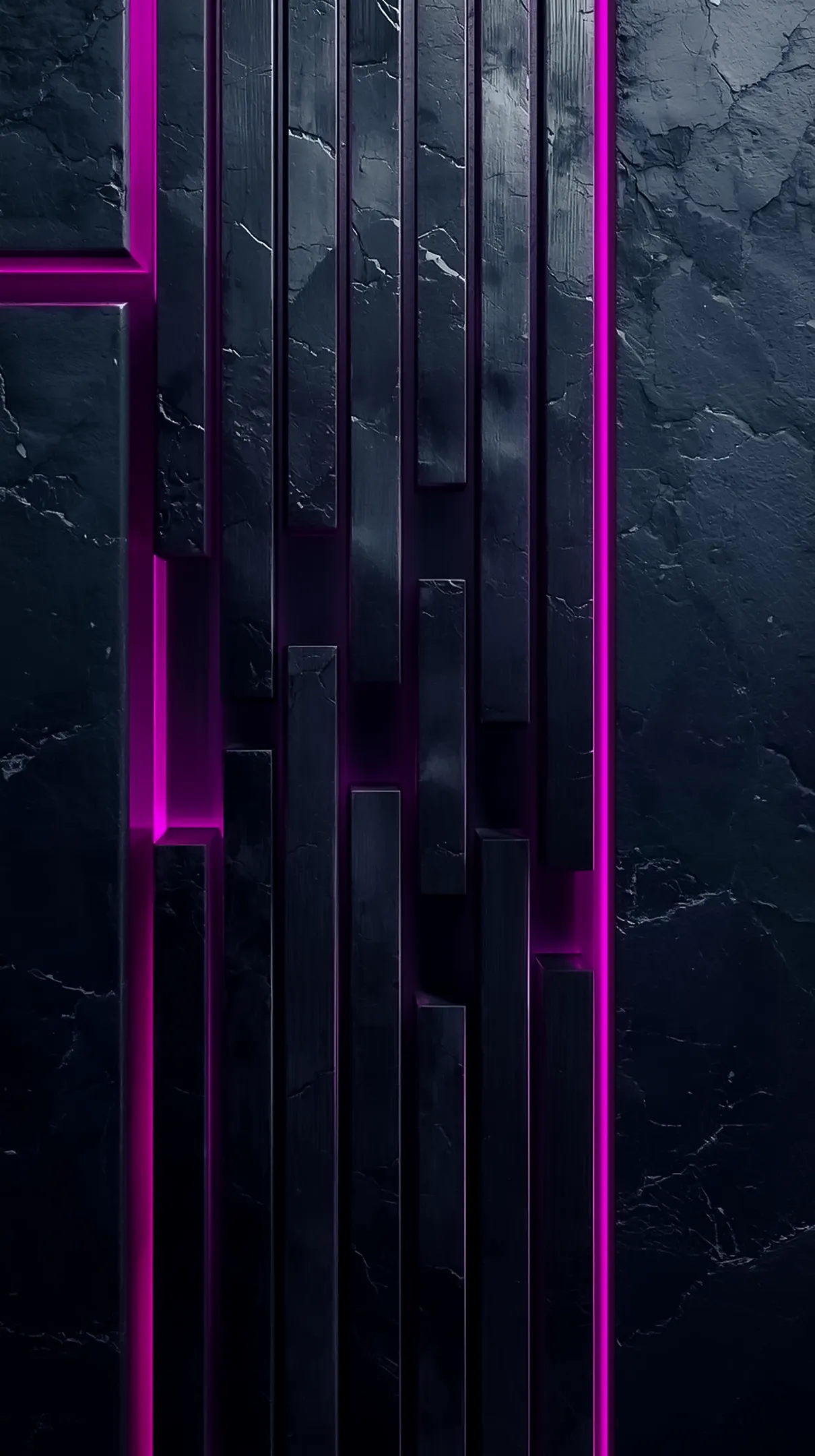 Dark abstract vertical lines with neon pink glow, amoled wallpaper 4k for mobile, iphone wallpaper 4k, 4k wallpaper for