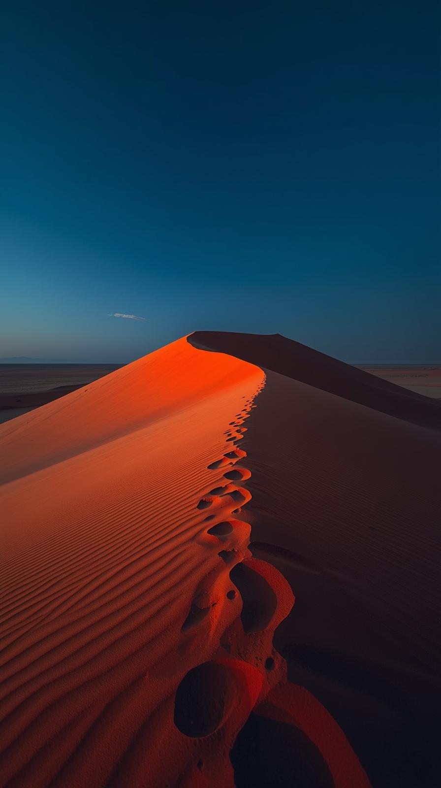 iPhone Wallpaper 4K: Mesmerizing Desert Sunset Phone Background