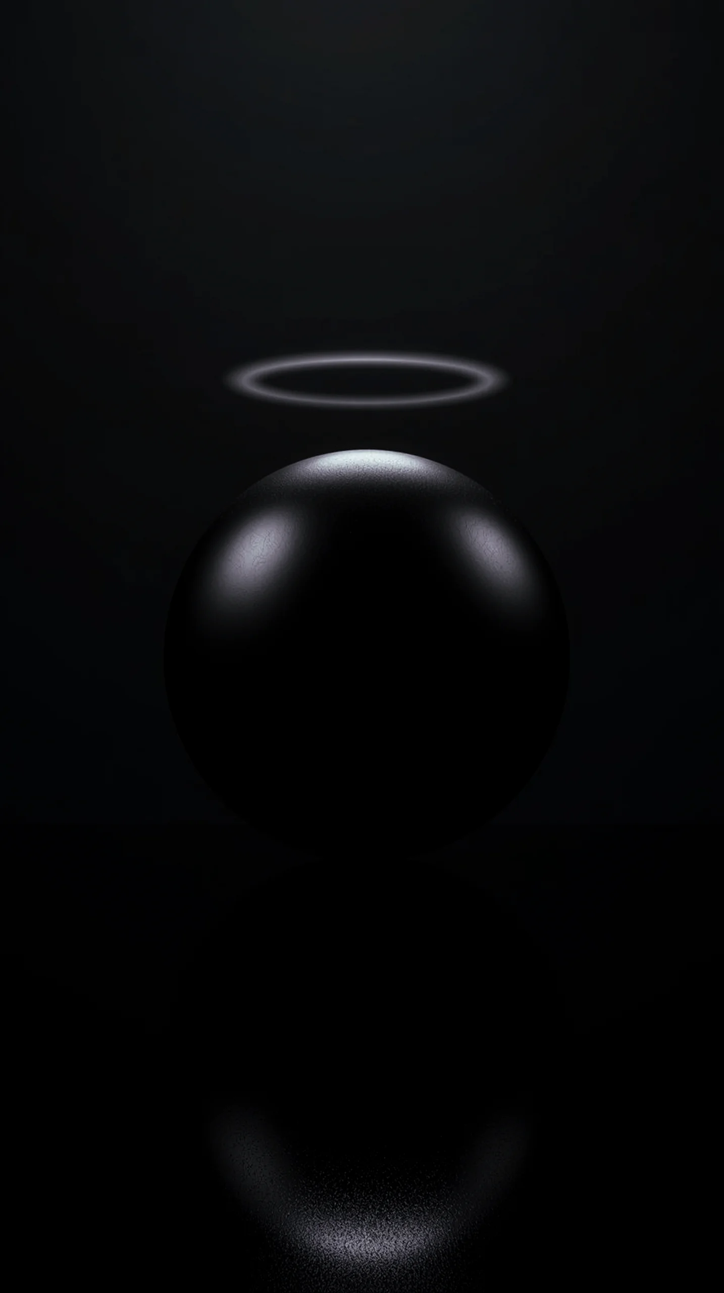 Dark halo sphere AMOLED wallpaper 4K for mobile, iPhone wallpaper 4K, 4K wallpaper for mobile, wallpaper for phone,