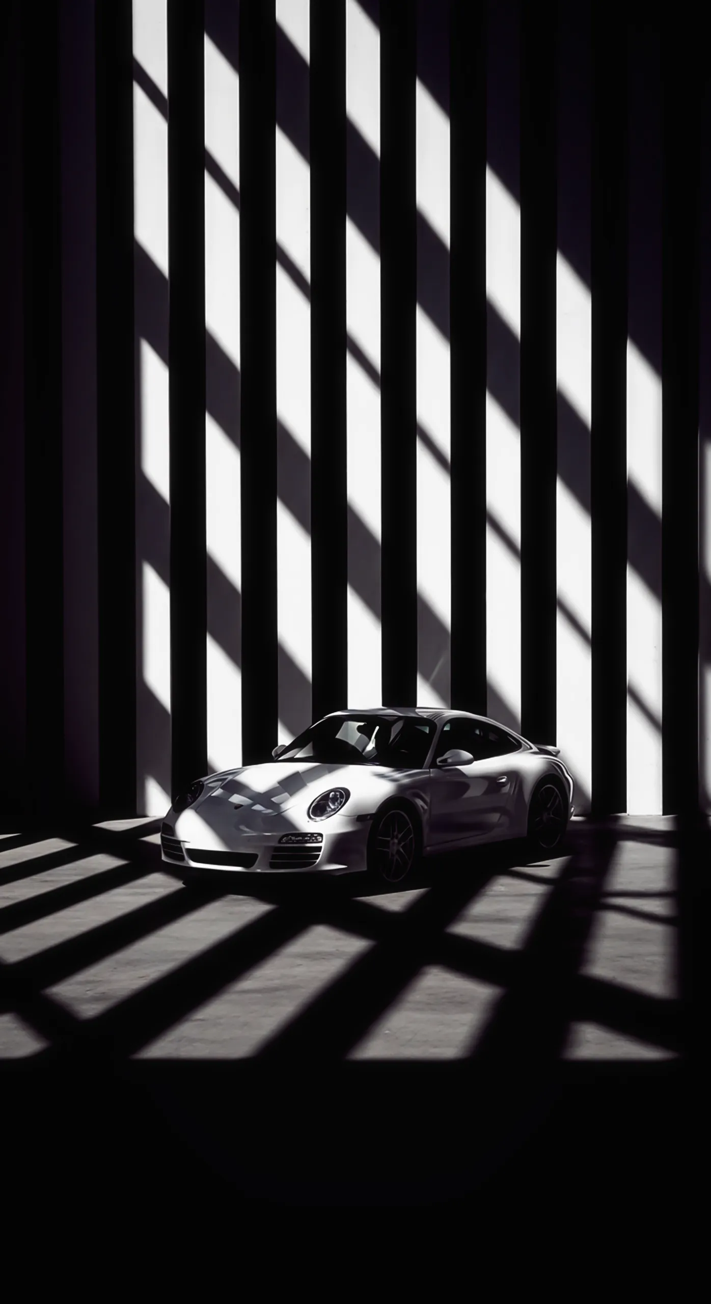 Porsche 911 car iphone wallpaper, car wallpaper 4k for mobile, car wallpaper4k for mobile in monochrome style.
