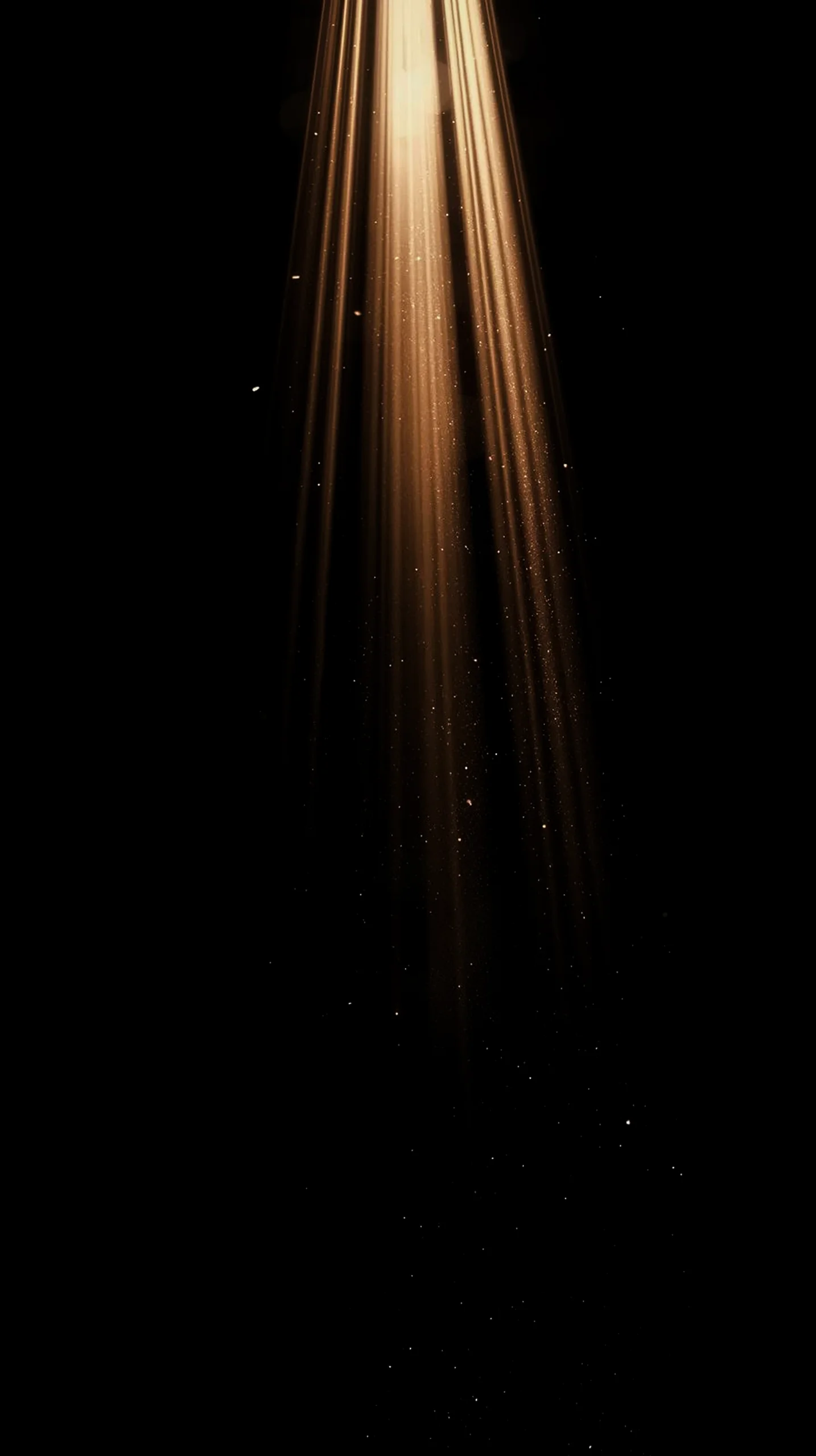 Golden light beams effect with particles, AMOLED wallpaper 4K for mobile, iPhone wallpaper 4K, 4K wallpaper for mobile,