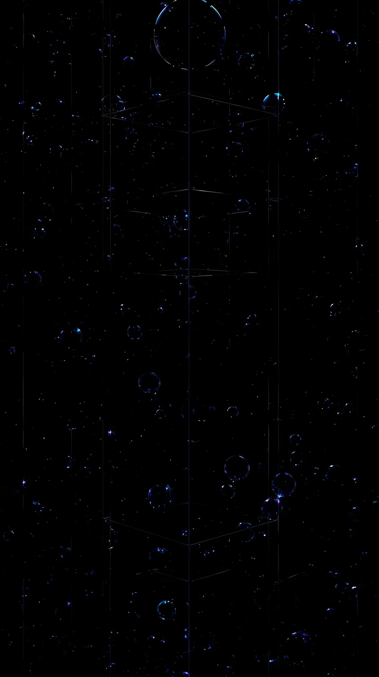 Dark bubbles AMOLED wallpaper 4K for mobile, iPhone wallpaper 4K, 4K wallpaper for mobile, wallpaper for phone, cute 4K