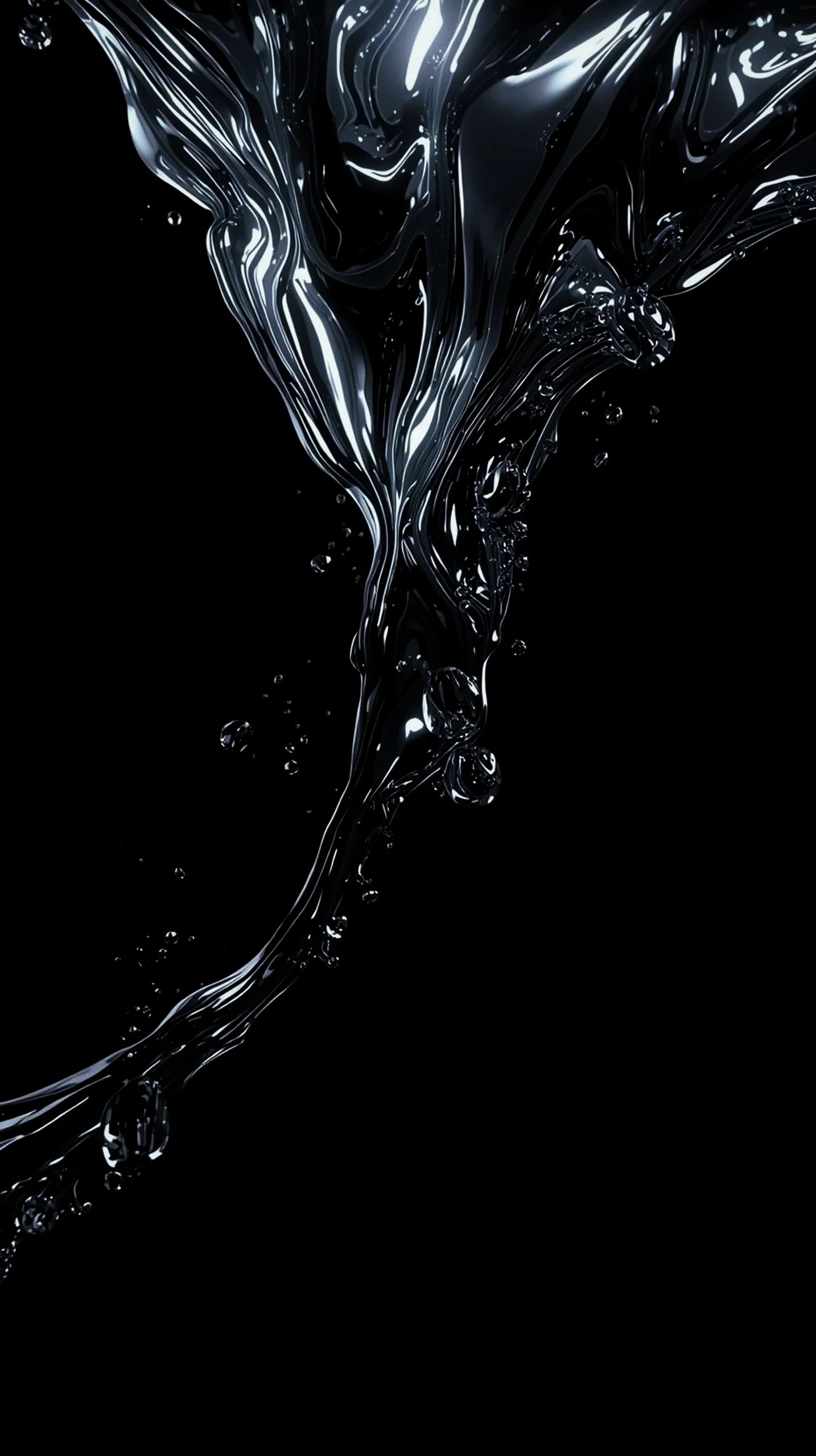 Liquid black abstract amoled wallpaper 4k for mobile, iphone wallpaper 4k, 4k wallpaper for phone and backgrounds.