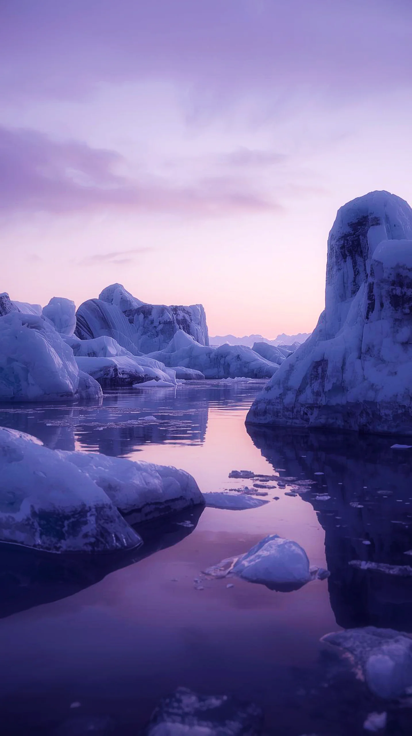 Purple iceberg iphone wallpaper 4k, a cute 4k wallpaper for iphone, ideal 4k wallpaper for mobile or any phone