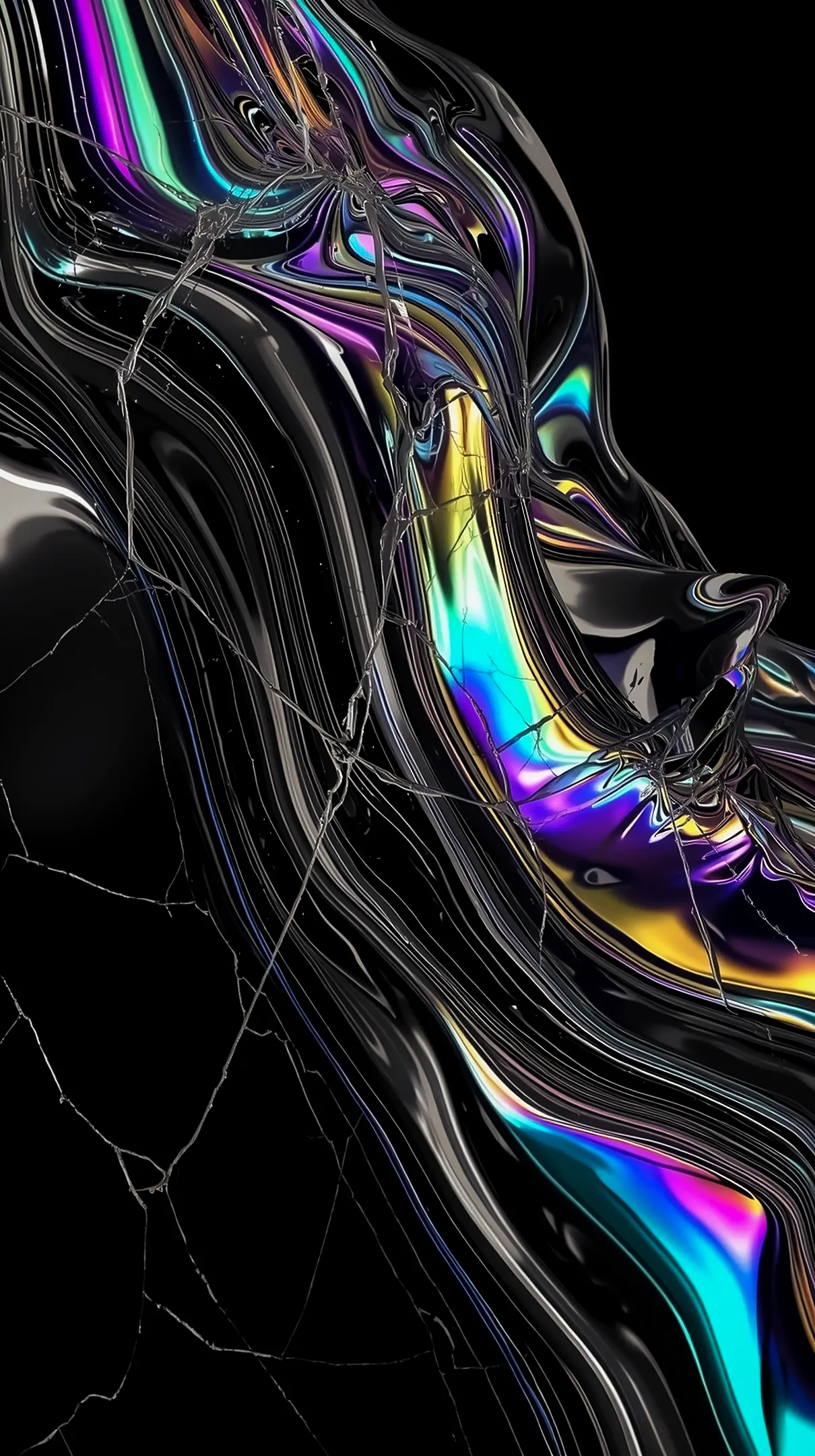 Abstract liquid chrome amoled wallpaper 4k for mobile, iphone wallpaper 4k, 4k backgrounds, and cute 4k phone wallpaper.
