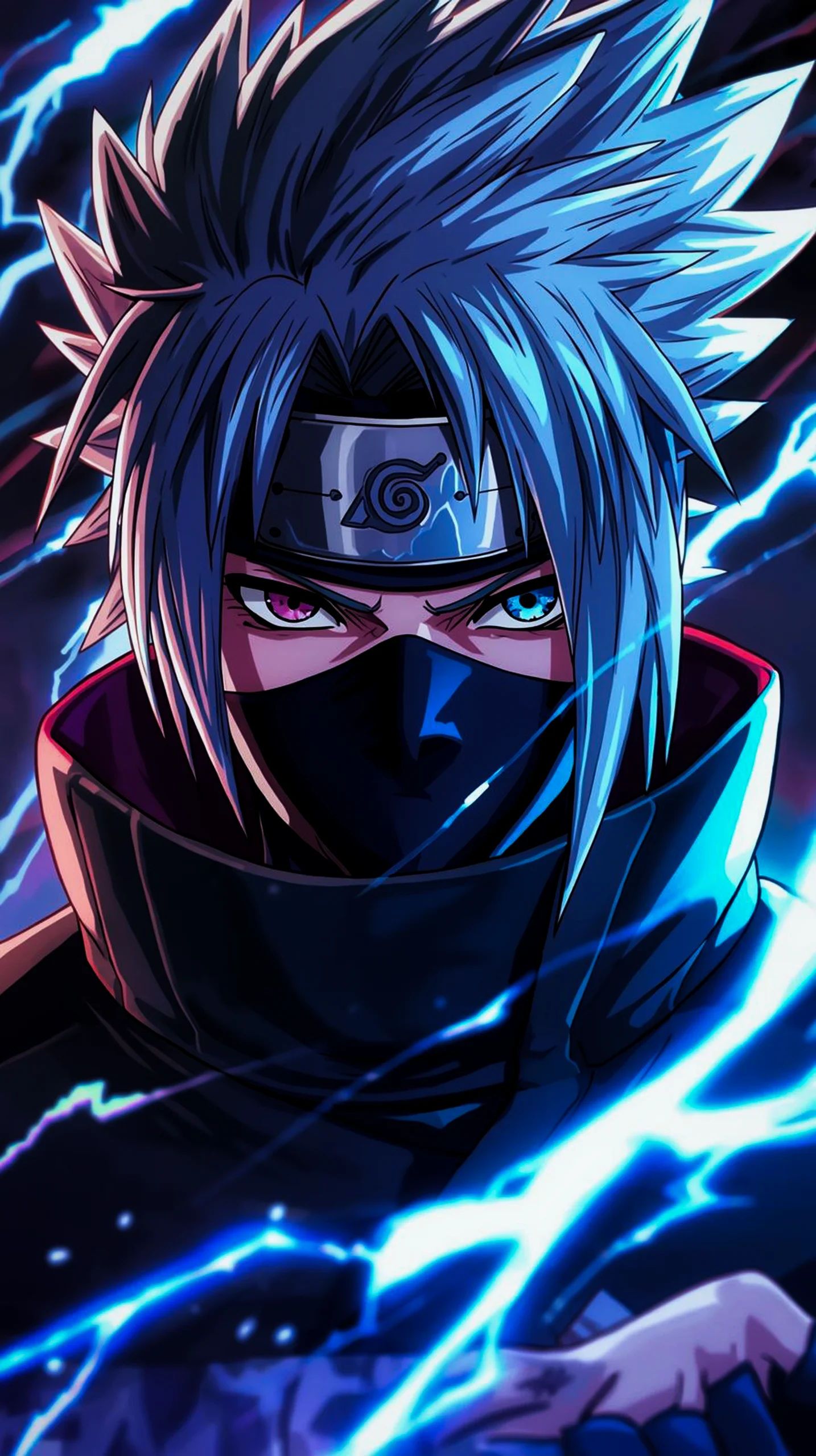 Kakashi Hatake anime phone wallpaper for iPhone 14 Pro Max, high-quality 4k mobile wallpaper for Android and iPhone.