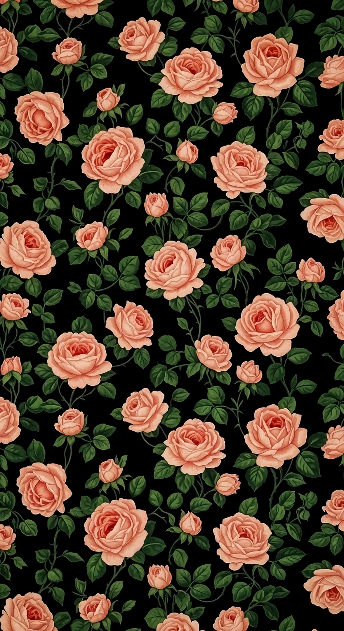 Peach rose flower background for iPhone. Beautiful flower phone background, perfect flower phone wallpaper.