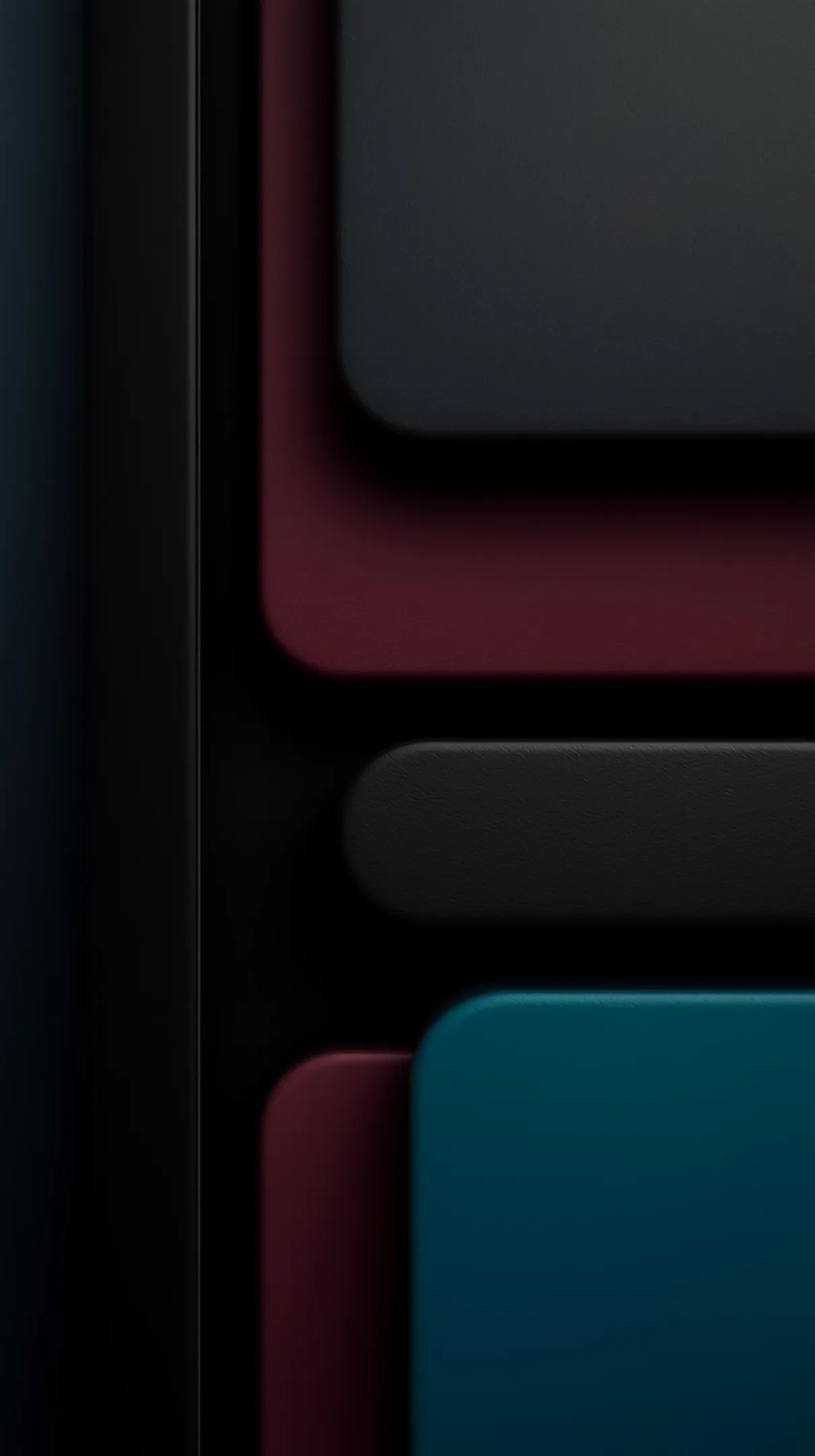 Abstract amoLED wallpaper 4K for mobile, dark layered shapes. iPhone wallpaper 4K, 4K wallpaper for mobile, cute 4K