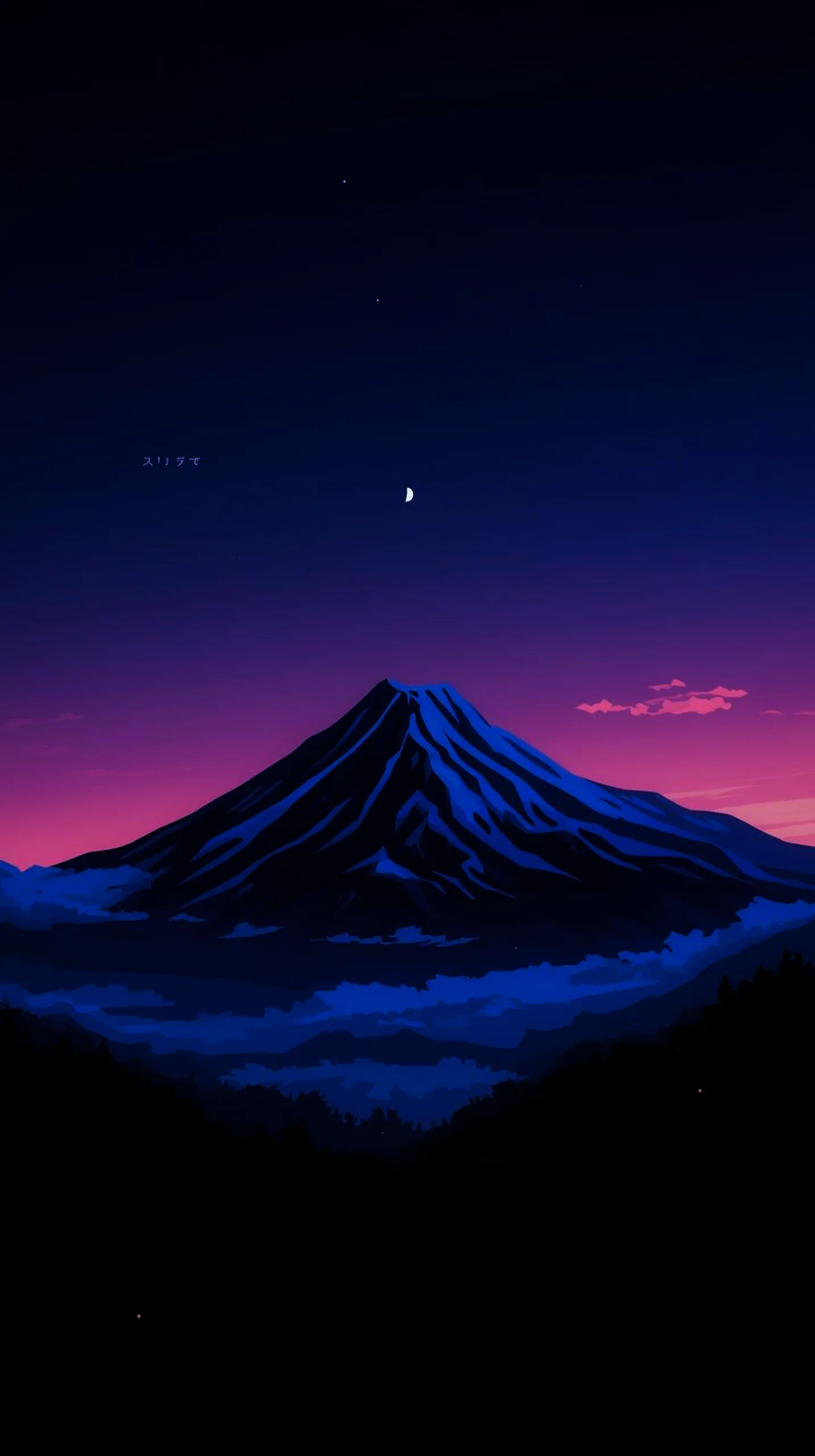 Anime mountain wallpaper for iPhone and Android, phone wallpaper, phone background, cool wallpapers for phone, 4k