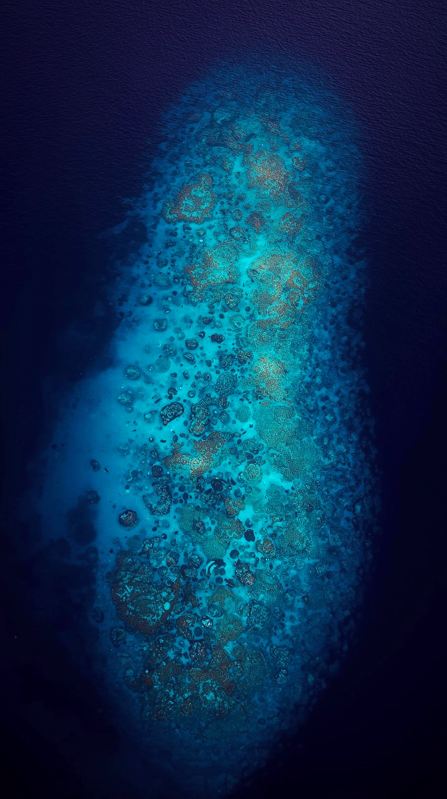 Aerial Ocean Coral Reef 4K Mobile Wallpaper for Serene Screens