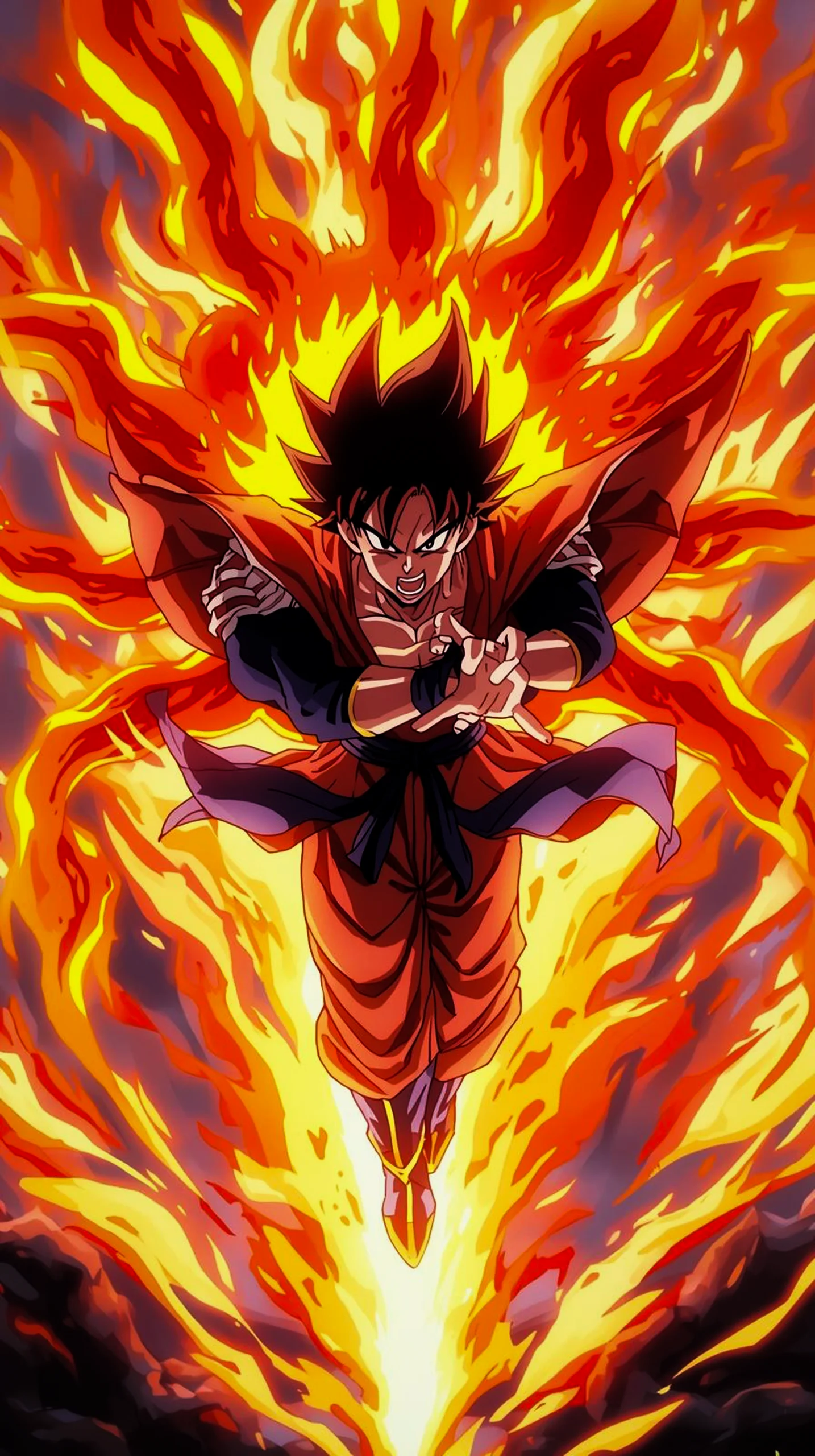 Epic Goku anime phone wallpaper, 4k mobile wallpaper, cool wallpapers for phone, best iphone wallpapers, iphone 14 pro