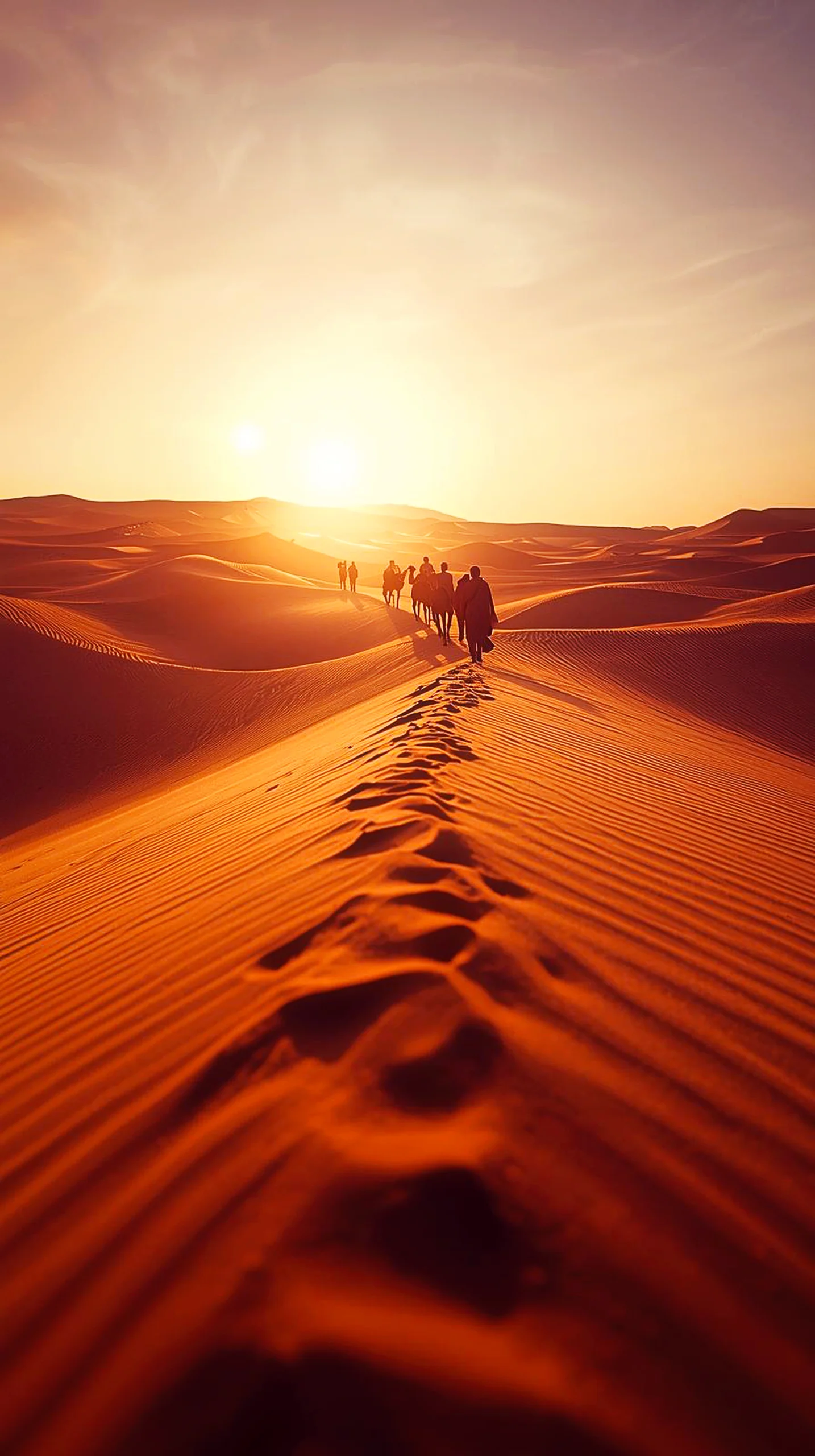 Desert caravan sunset iphone wallpaper 4k for mobile. Cute 4k wallpaper for iphone 4k backgrounds iphone 4k background.