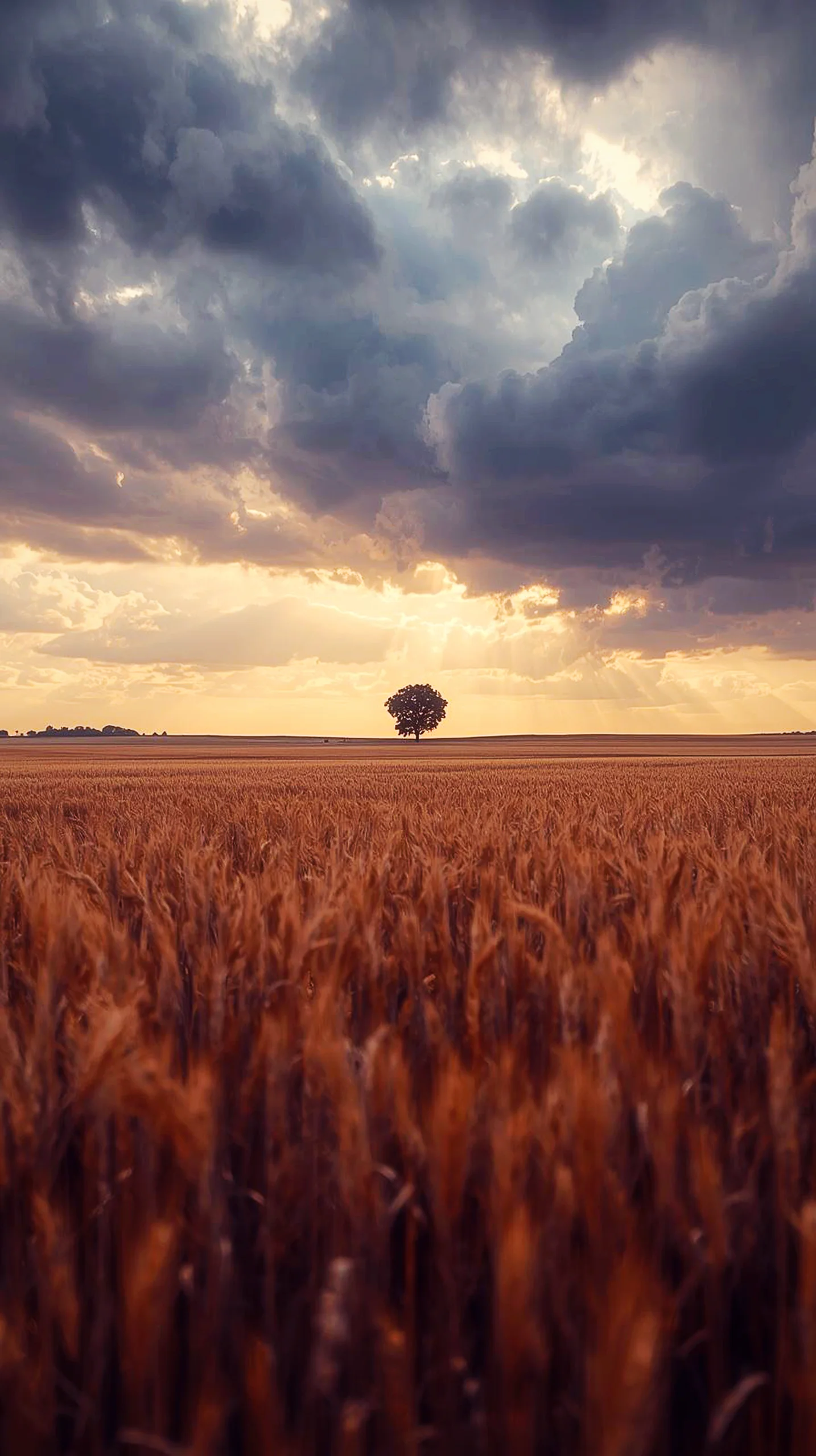 Wheat field landscape iphone wallpaper 4k, 4k wallpaper for mobile, cute 4k wallpaper for iphone, 4k backgrounds.