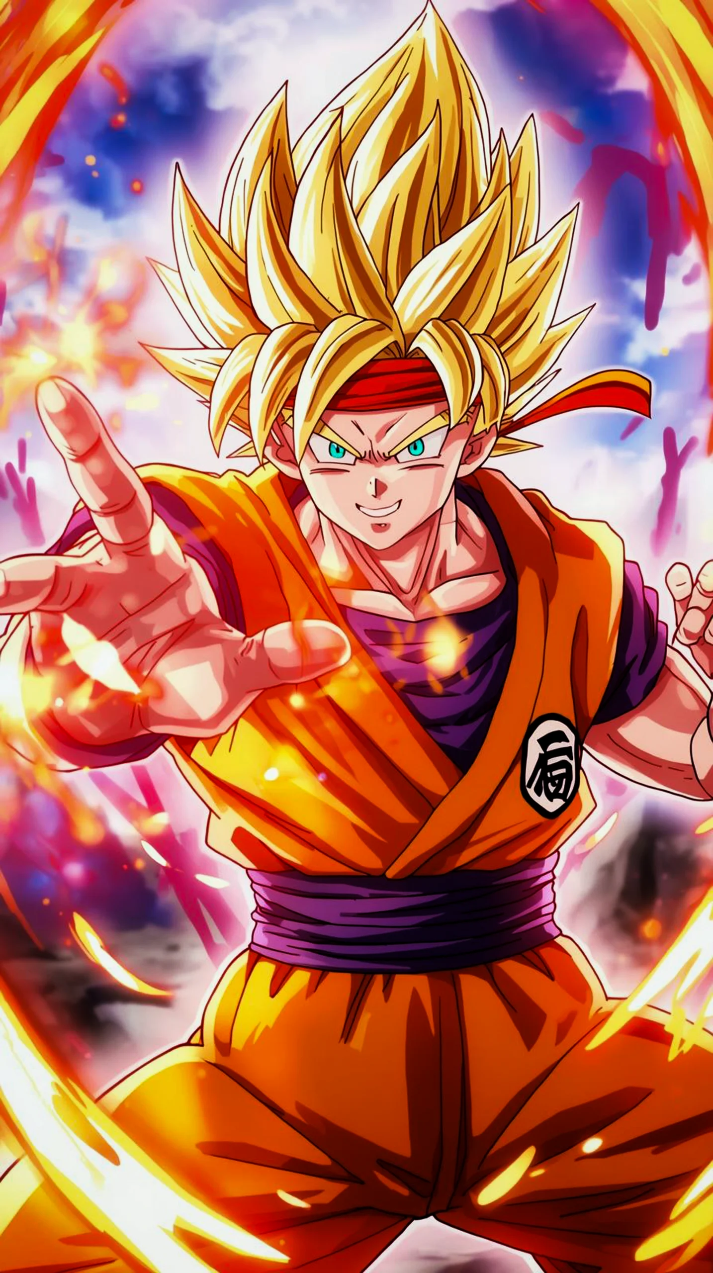 epic super saiyan goku wallpaper for iPhone and Android 4K