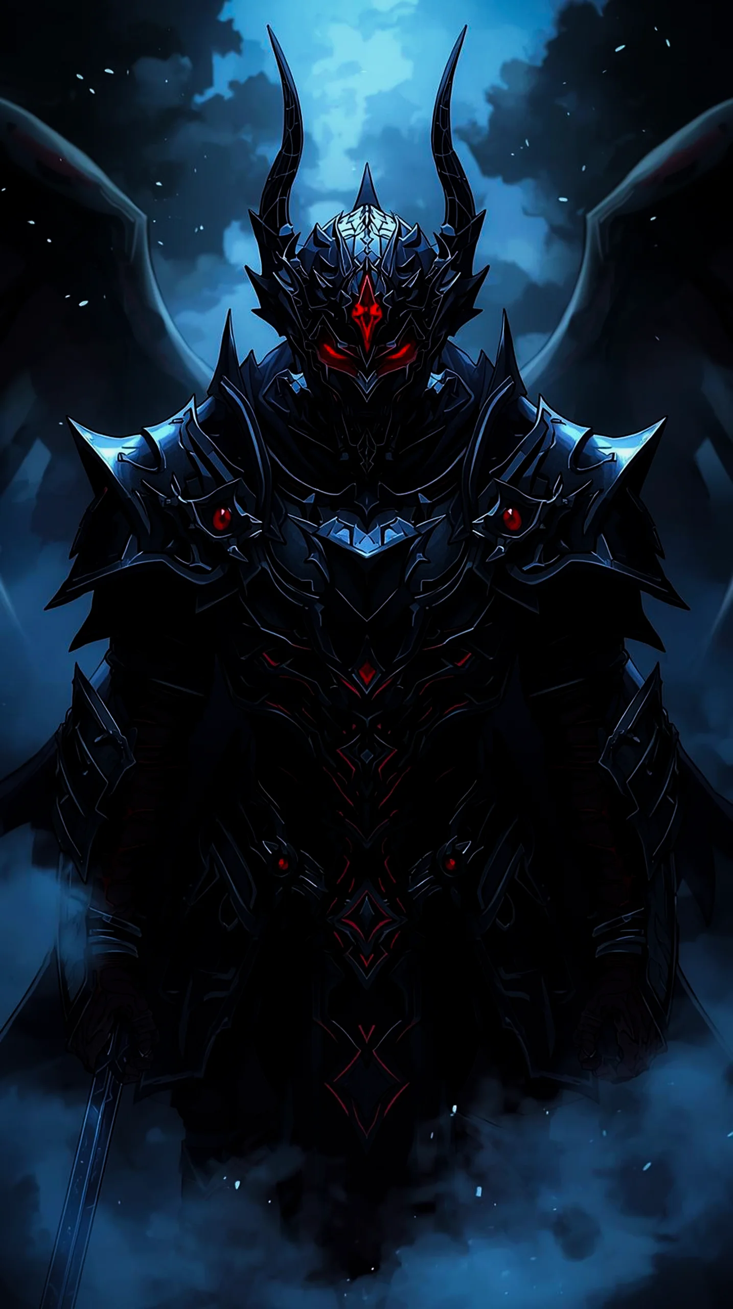 dark warrior wallpaper for phone 4K