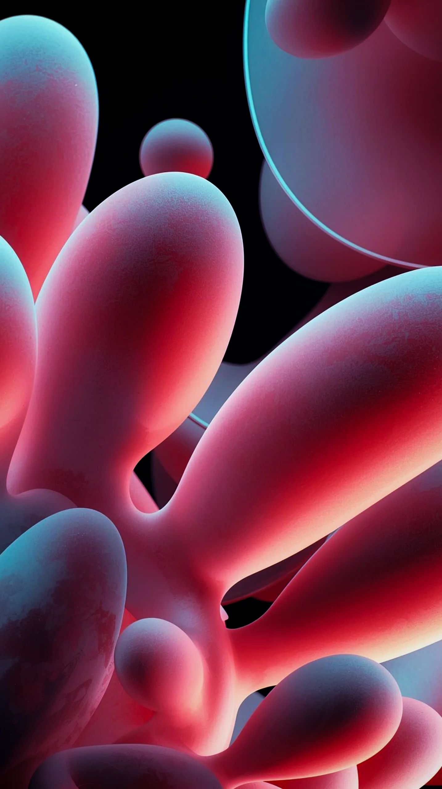 Dark AMOLED Mobile Wallpapers 4K: Mesmerizing Abstract Bubbles