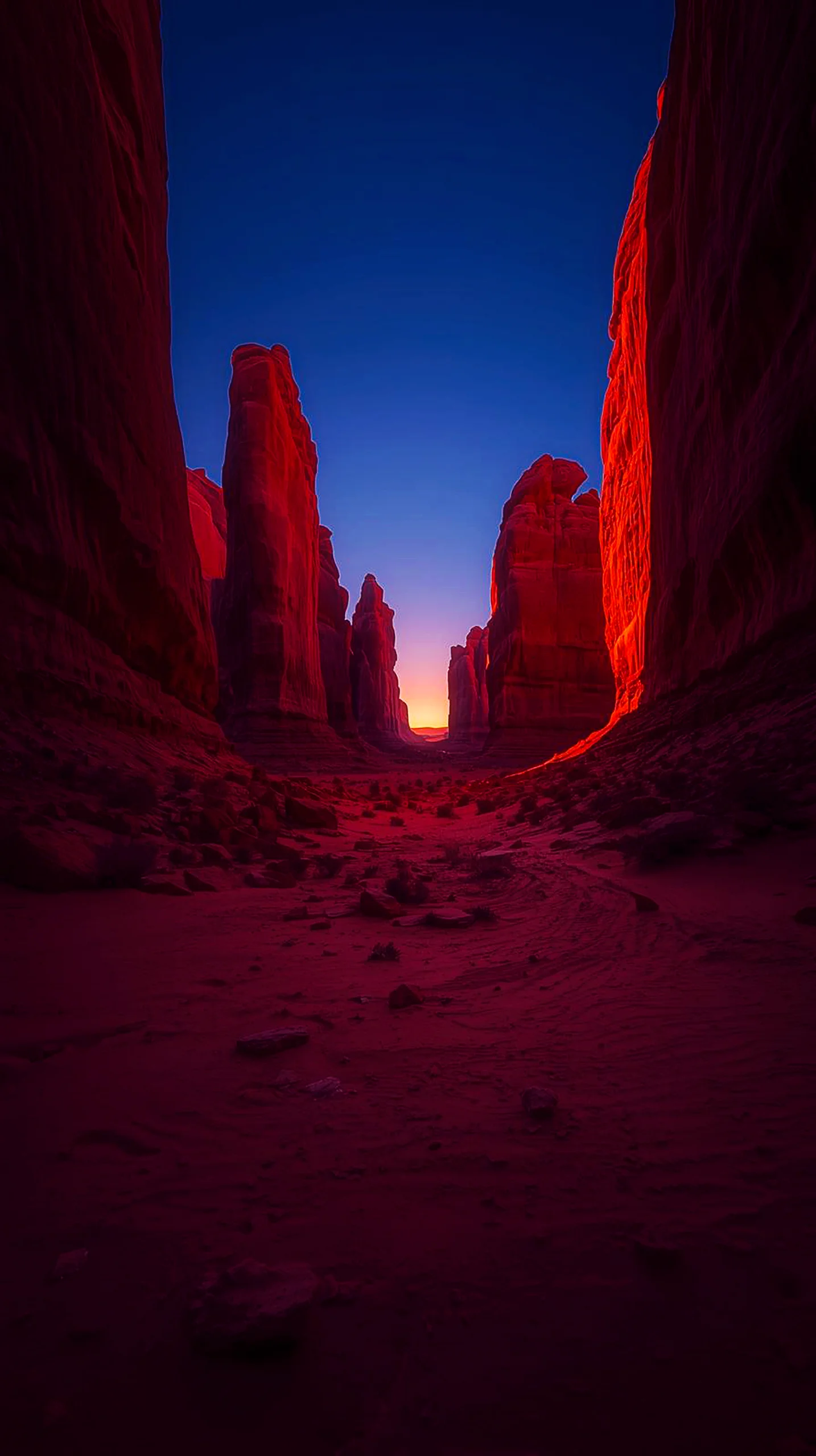 4K iPhone wallpaper of a red canyon at sunset. Mobile and phone wallpaper, cute 4K wallpaper for iPhone, 4K backgrounds